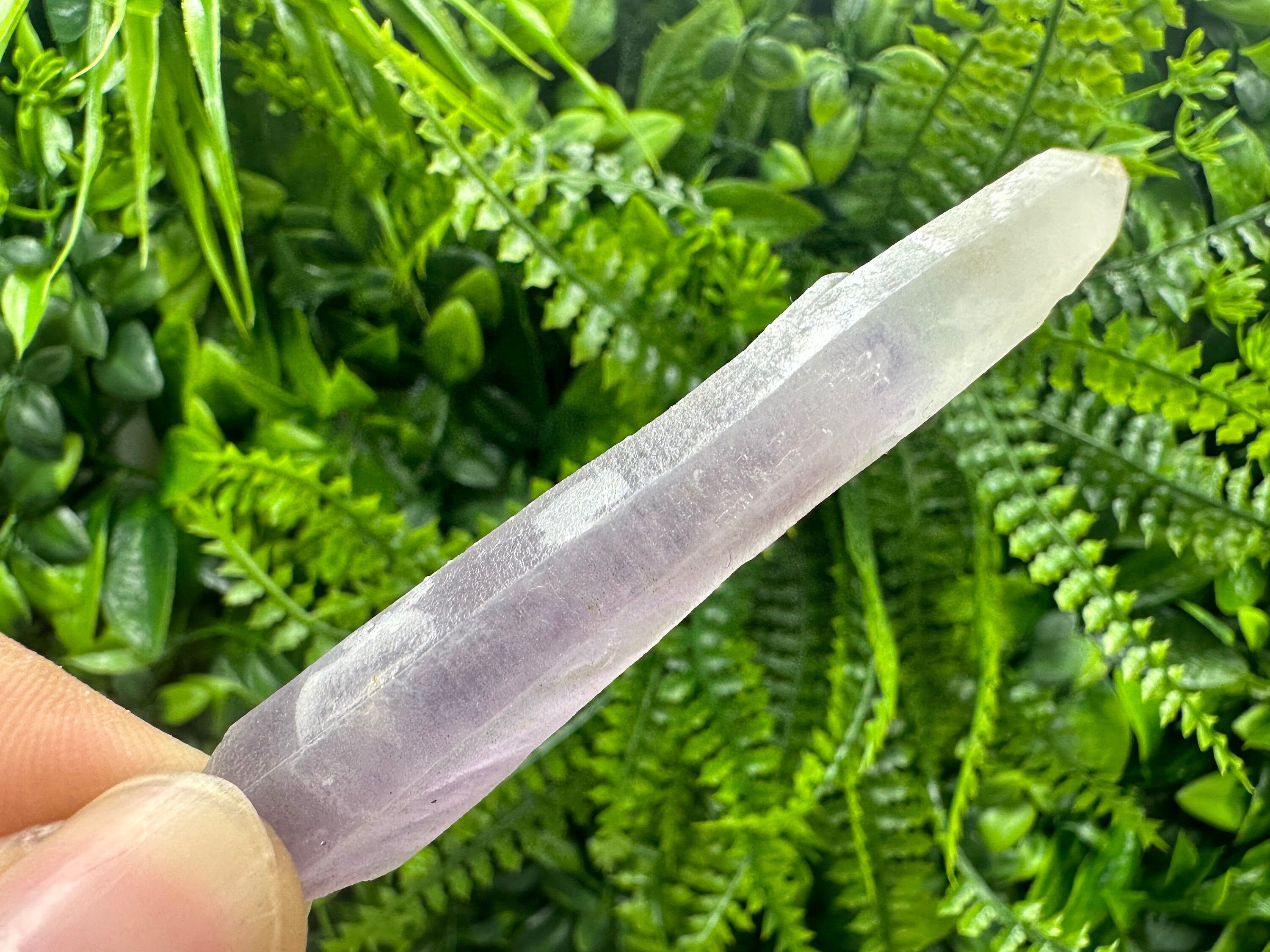 Amethyst Phantom Quartz with Chalcedony and Chlorite Inclusions