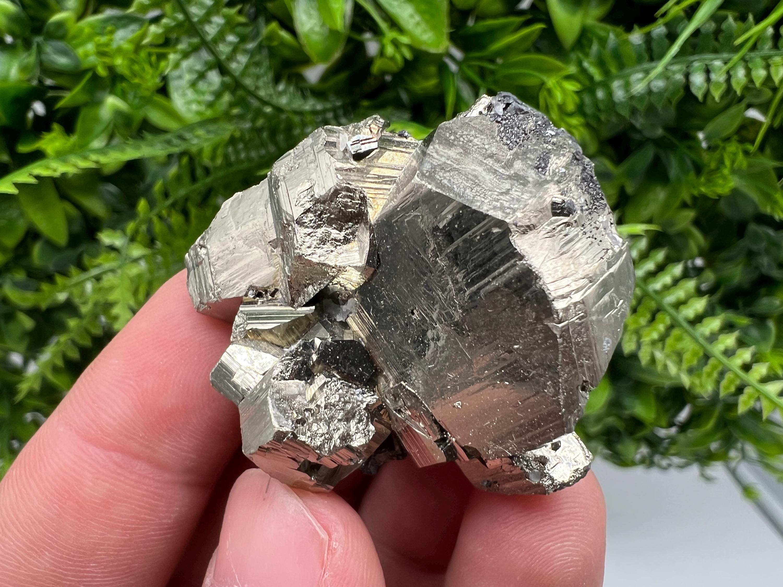 Pyrite on Sphalerite, Bulgaria Mineral Specimen