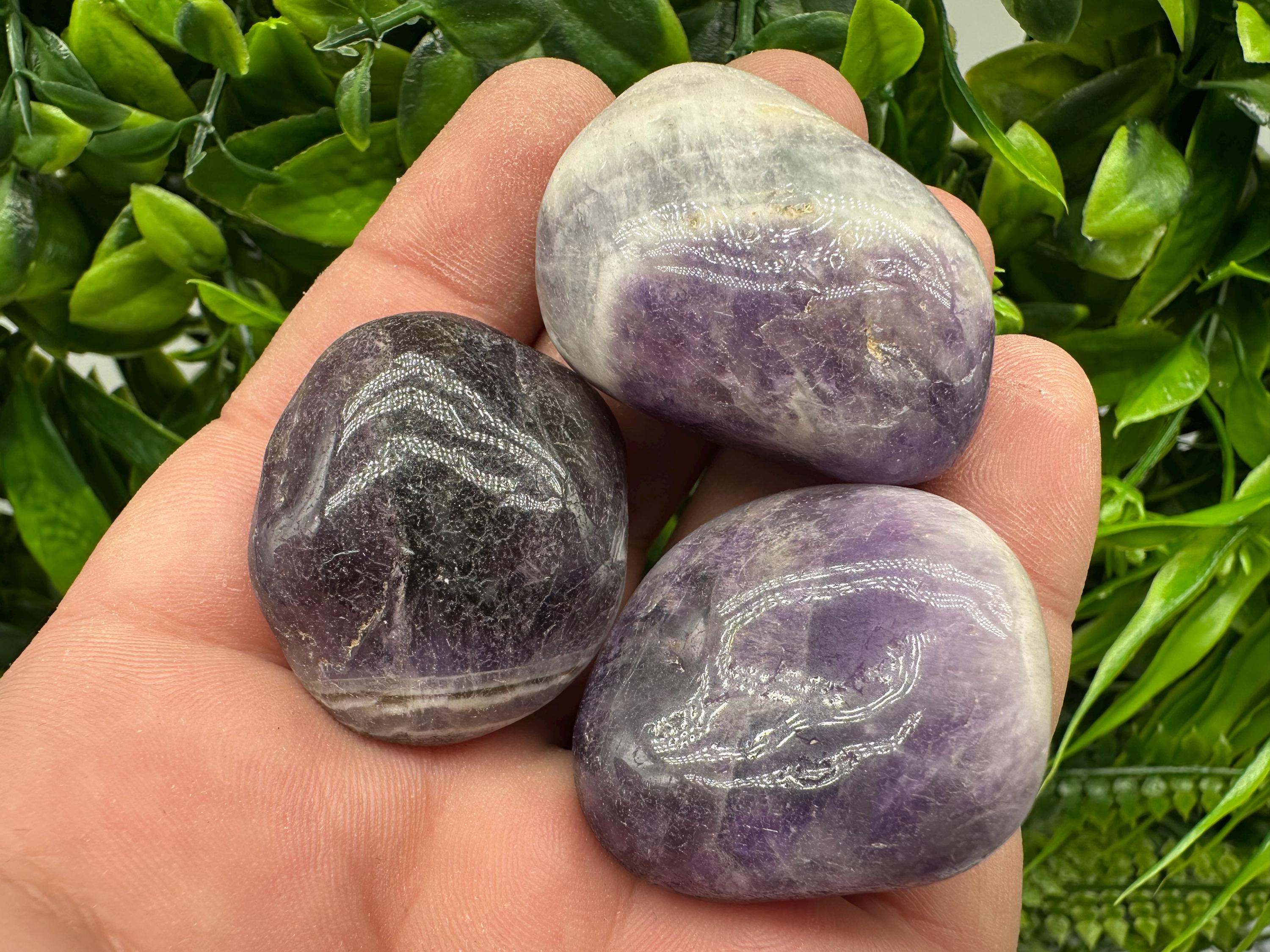 Amethyst Tumbled Stone: Healing Crystal, Zodiac Gemstone