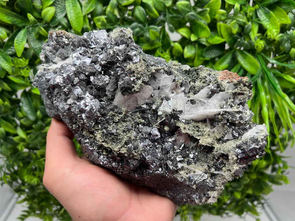 Collection Skeleral GALENA on Sphalerite,Calcite,gree Quartz,natural,collectibles mineral specimen,home decor stone,gift,collection specimen