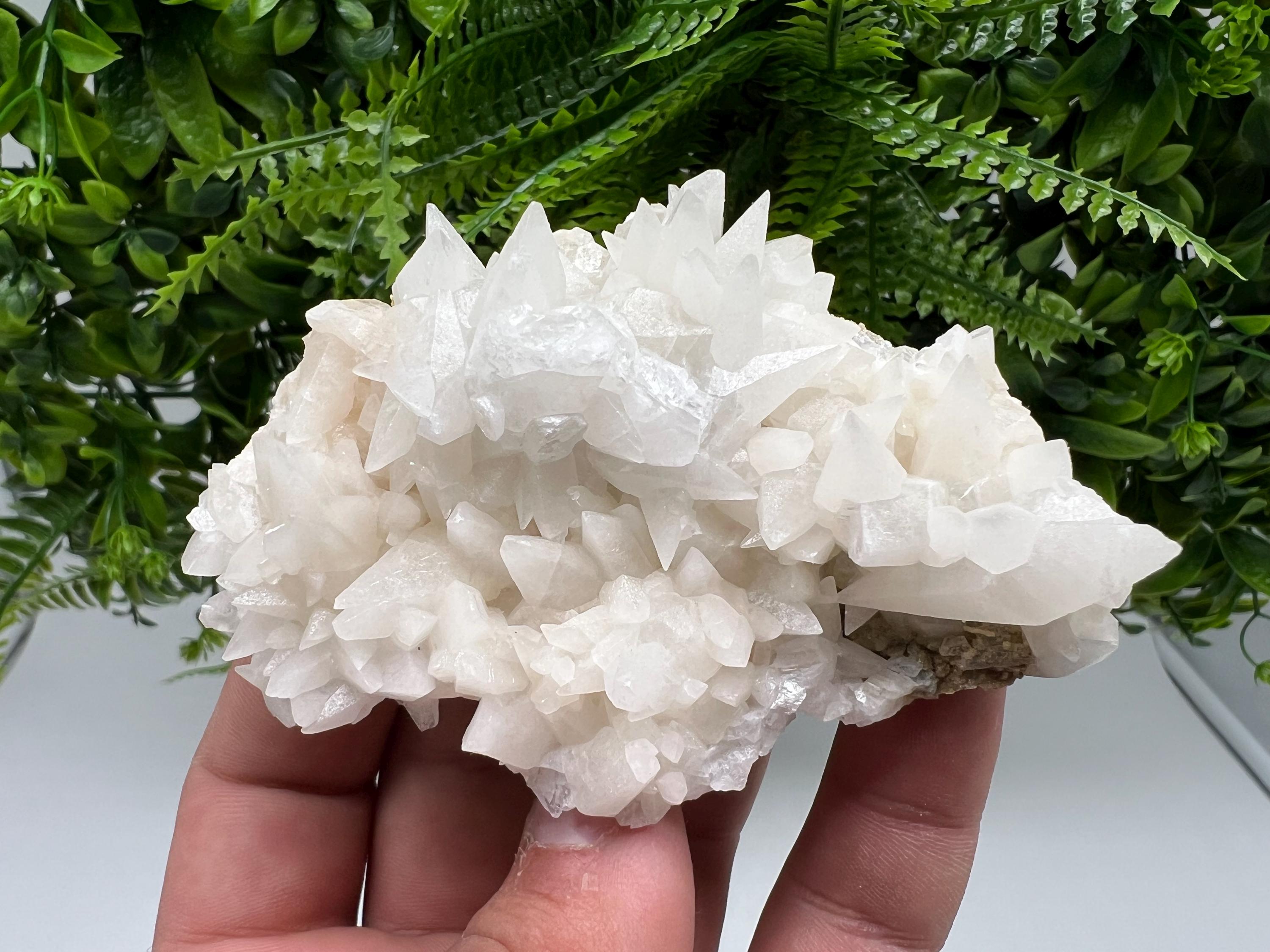 Calcite on Aragonite: Djurcovo Mine, Bulgaria Crystal