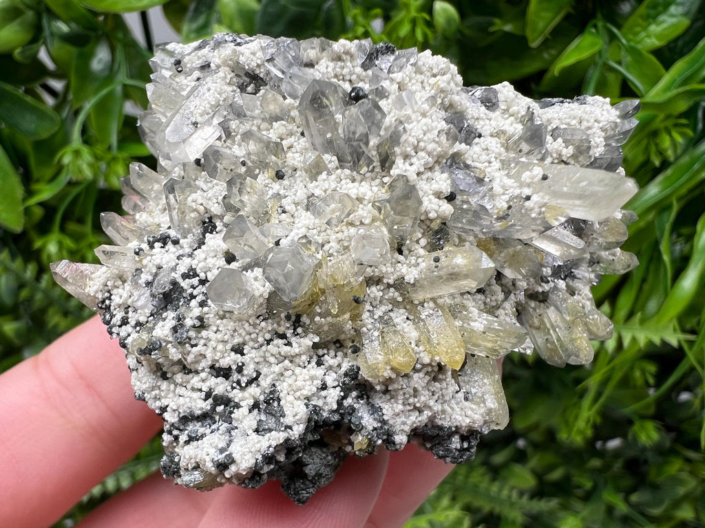 Chlorite Epidote Quartz Mineral Specimen, Bulgaria Stone Decor