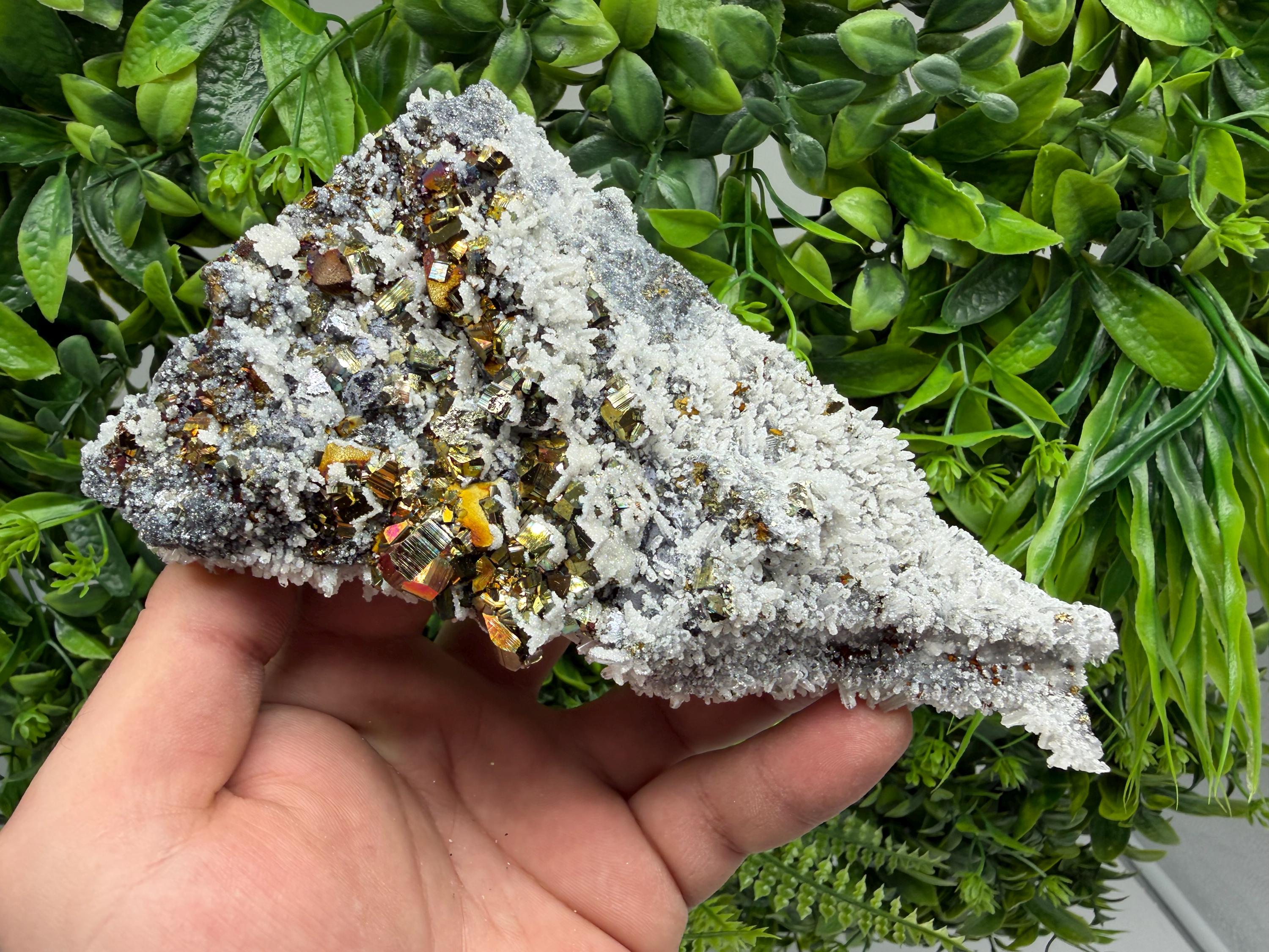 Pyrite Sphalerite Quartz  Mineral Specimen, Krushev dol Mine