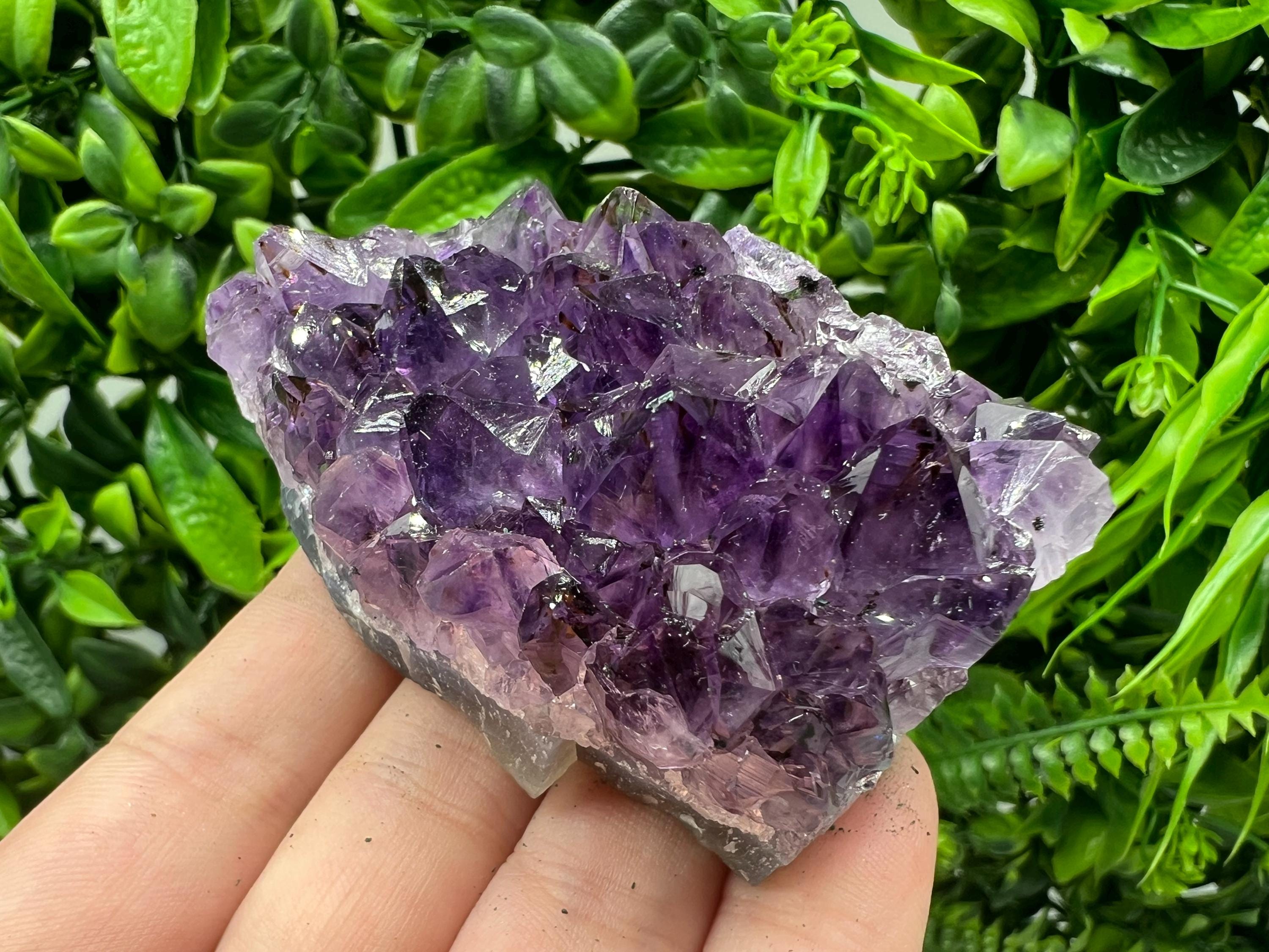 Uruguay Amethyst Crystal: Purple Quartz Home Decor, Energy Stone