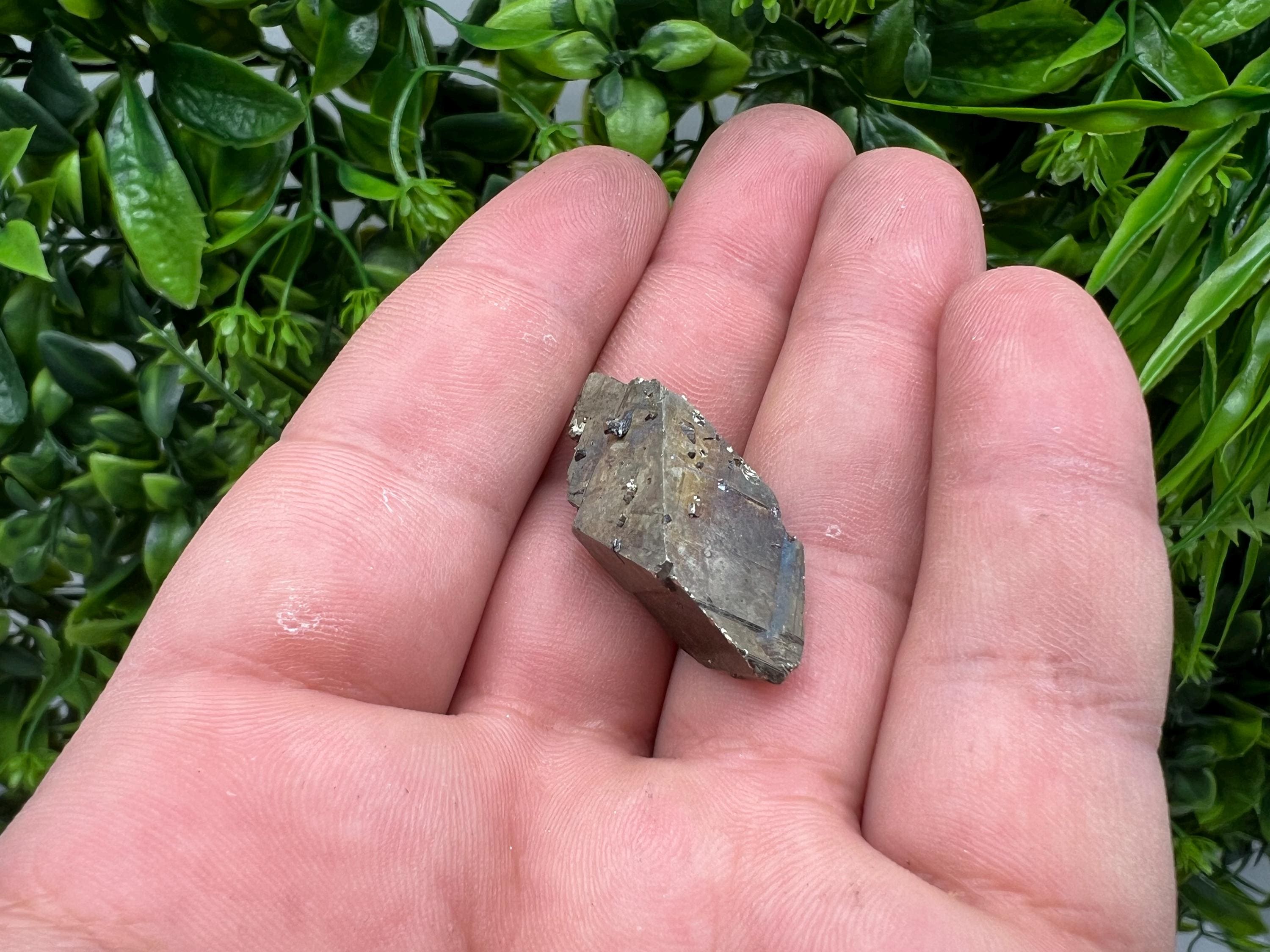 Mini Rainbow Pyrite Cluster: Borieva Mine, Bulgaria