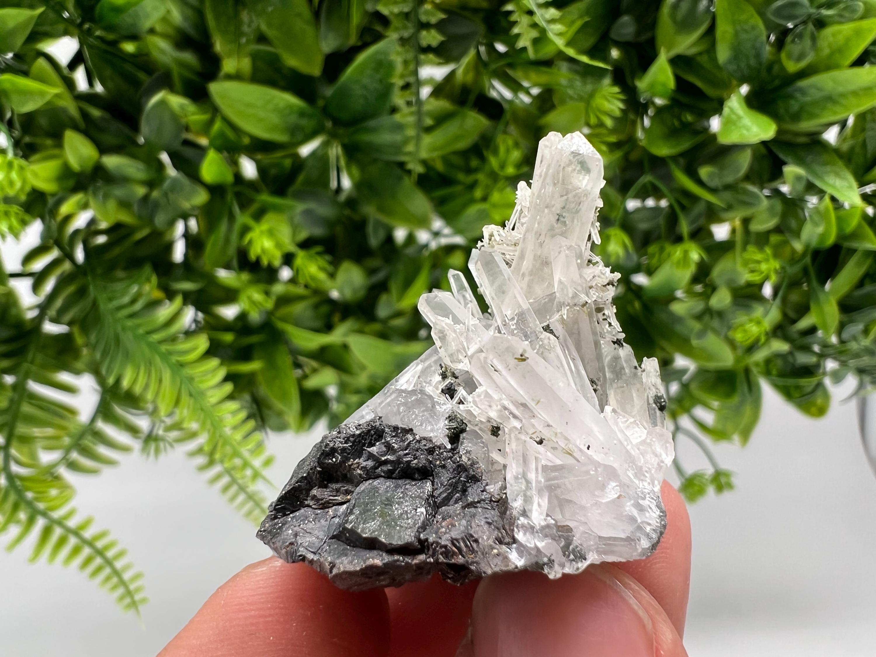 Quartz with Sphalerite: Bulgaria Crystal Stone, Minerals Collection