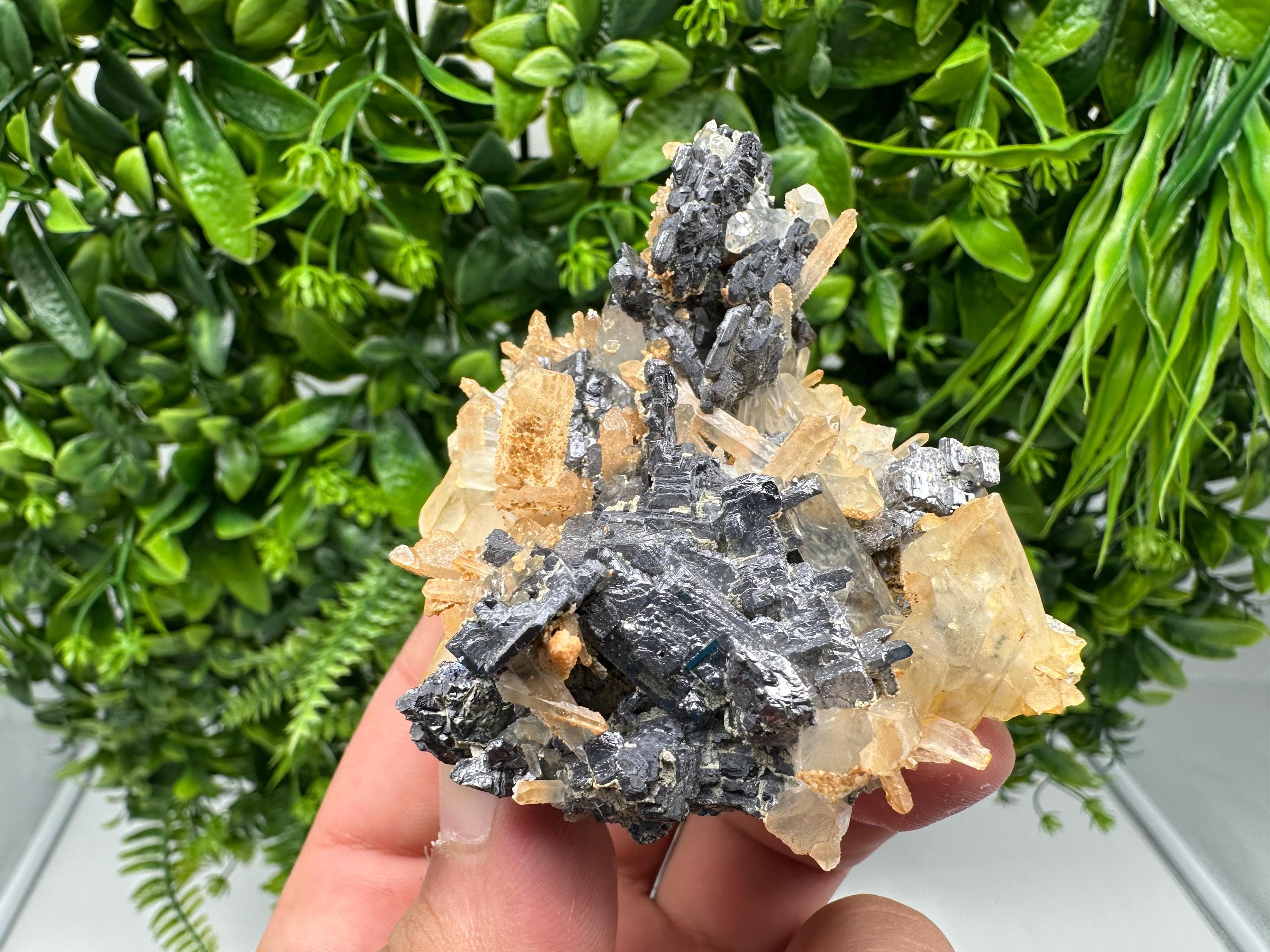 Galena Cluster with Siderite and Quartz: 9th September Mine, Bulgaria