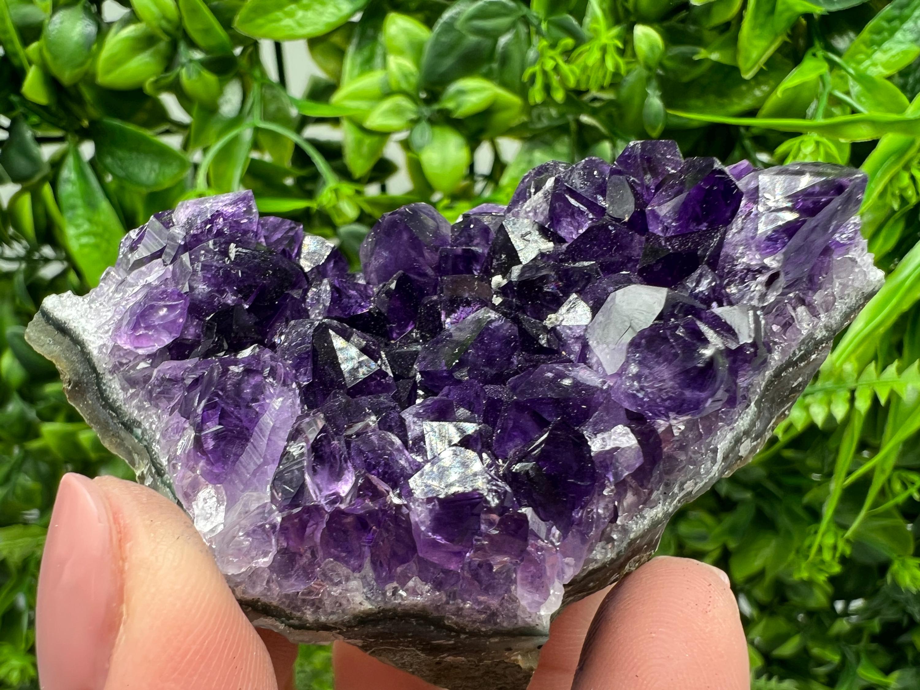 Uruguay Amethyst Crystal: Purple Quartz Home Decor, Energy Stone