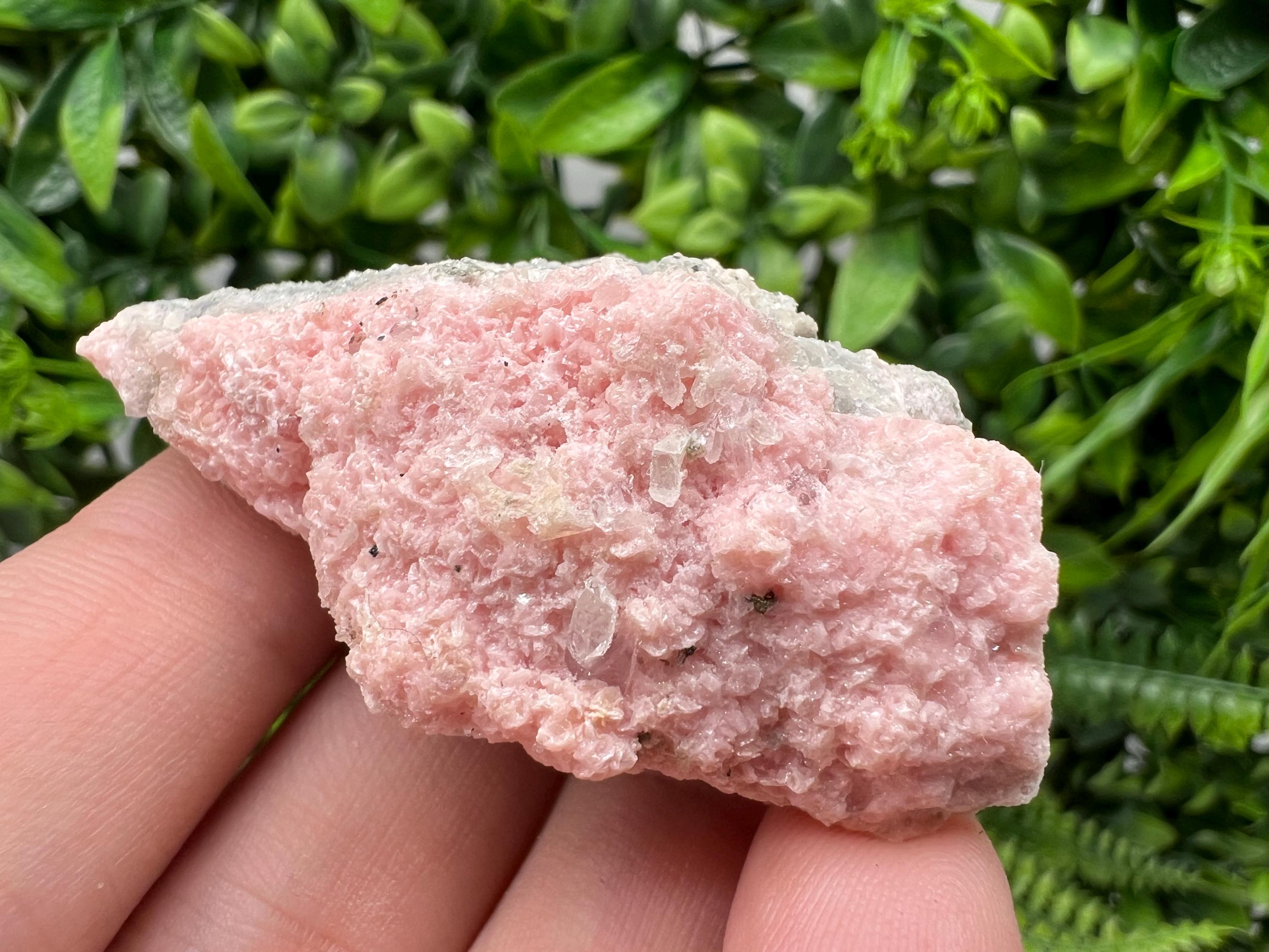 Pink Rhodochrosite Crystal: Starnica Mine, Bulgaria, Home Decor Stone