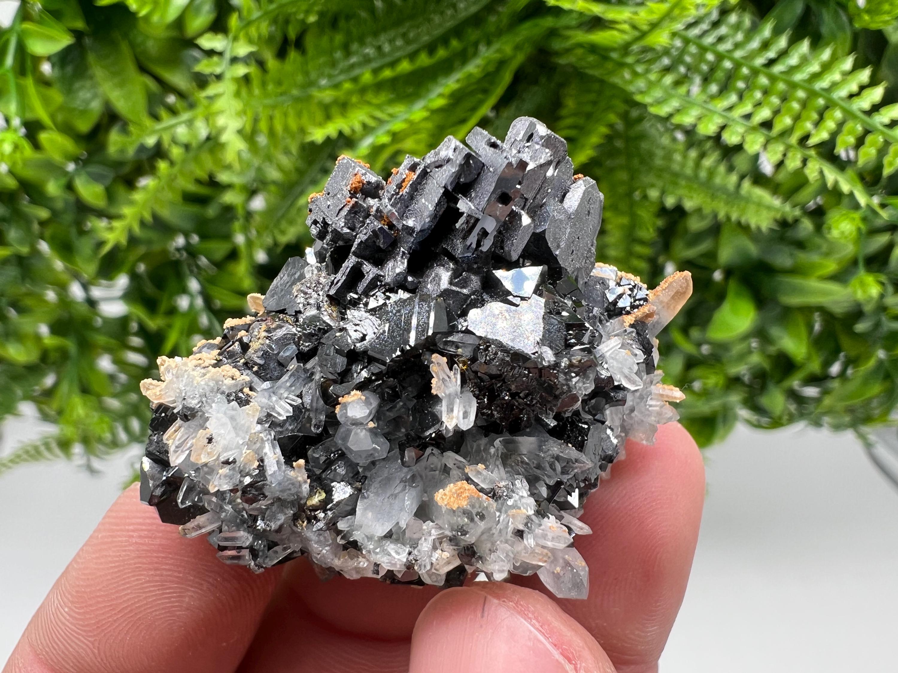 Galena Cluster with Siderite and Quartz, Bulgaria Mineral Specimen