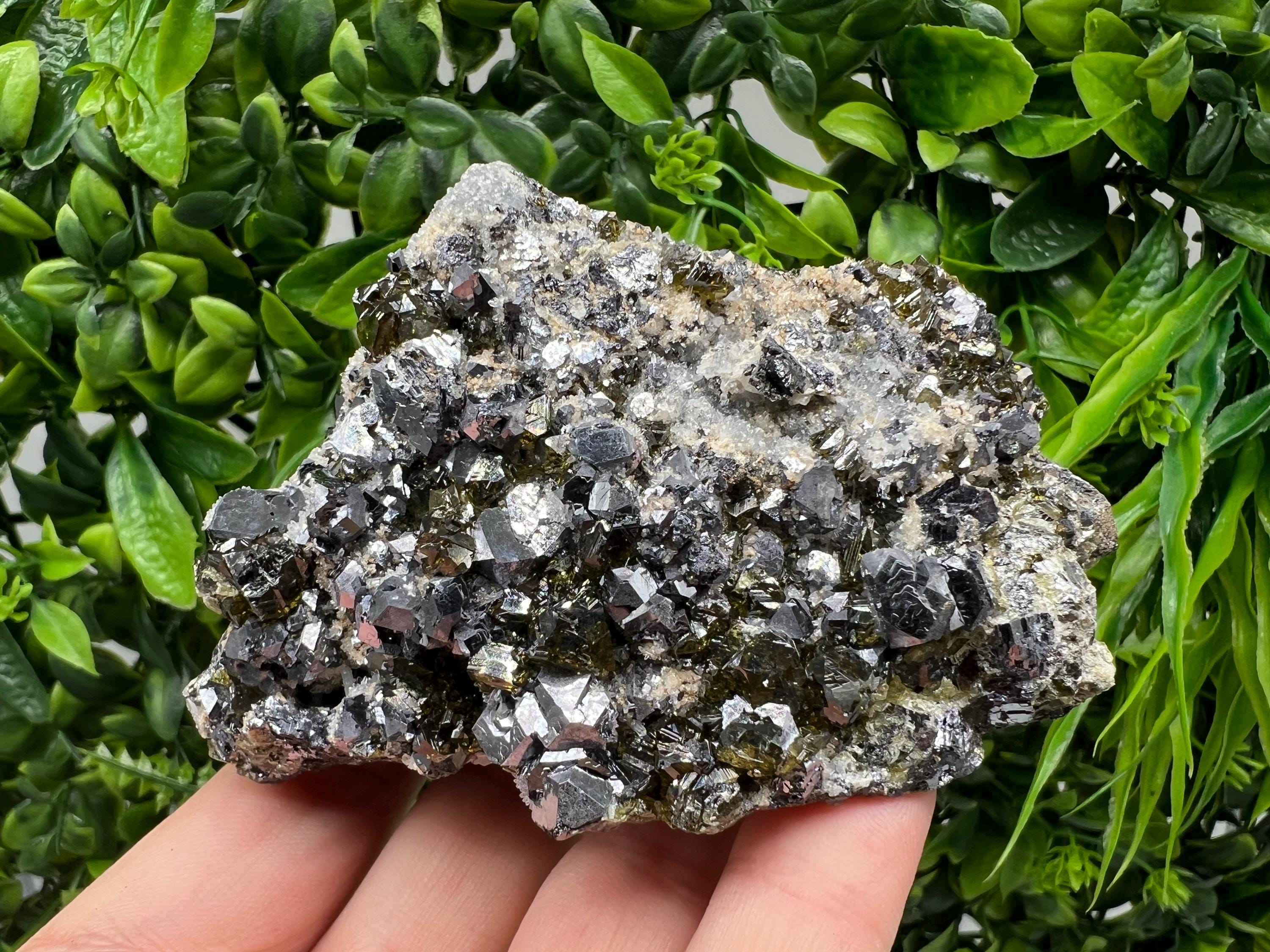 Galena Sphalerite Pyrite Mineral Specimen, Krushev dol Mine, Bulgaria