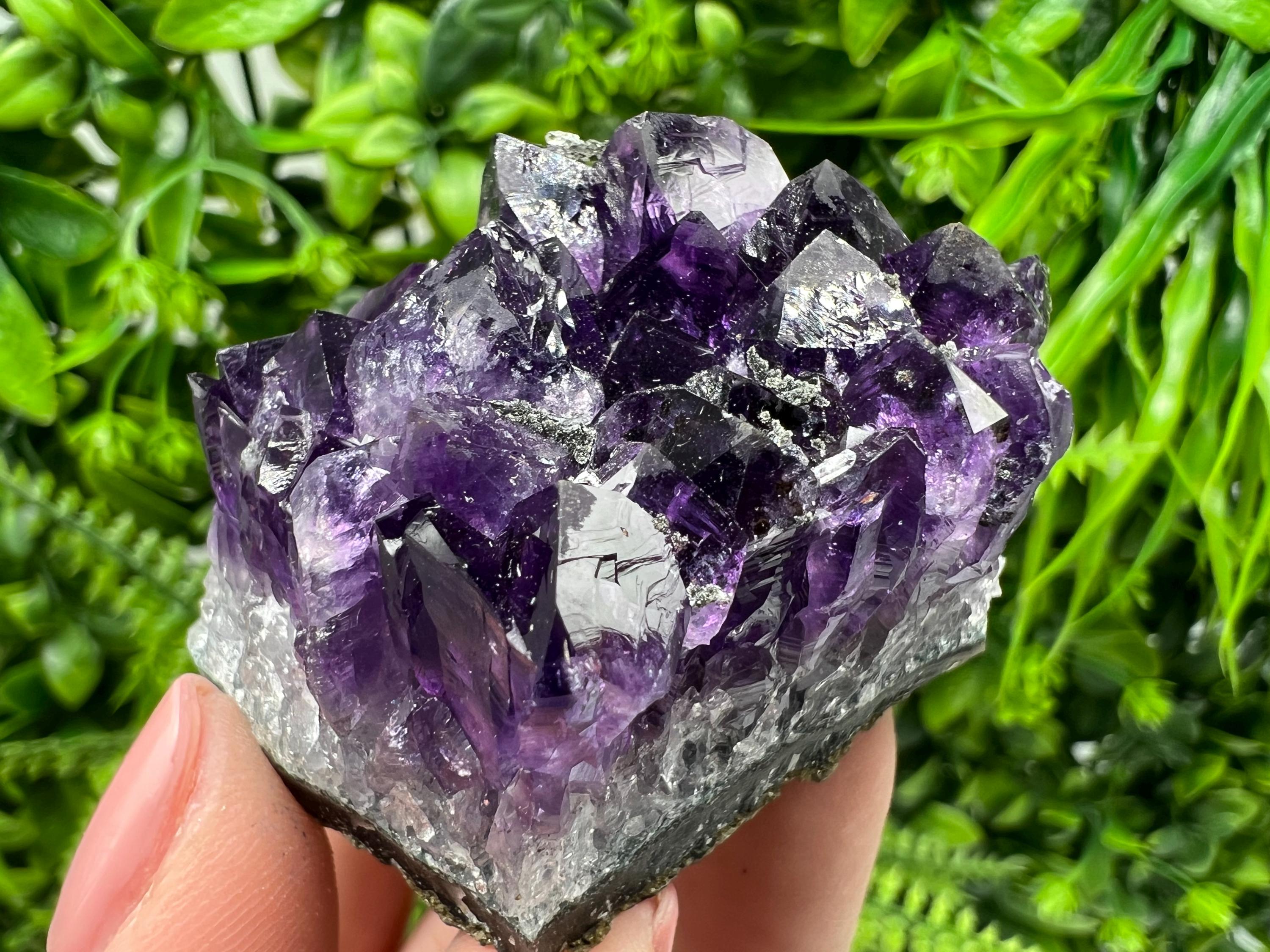 Uruguay Amethyst Crystal: Purple Quartz Home Decor, Energy Stone