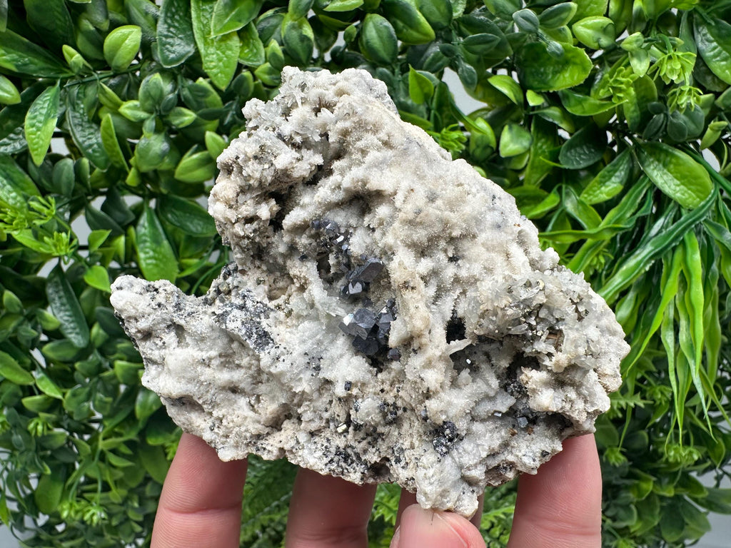 Galena Pyrite Chalcedony Quartz Mineral Specimen, Bulgaria
