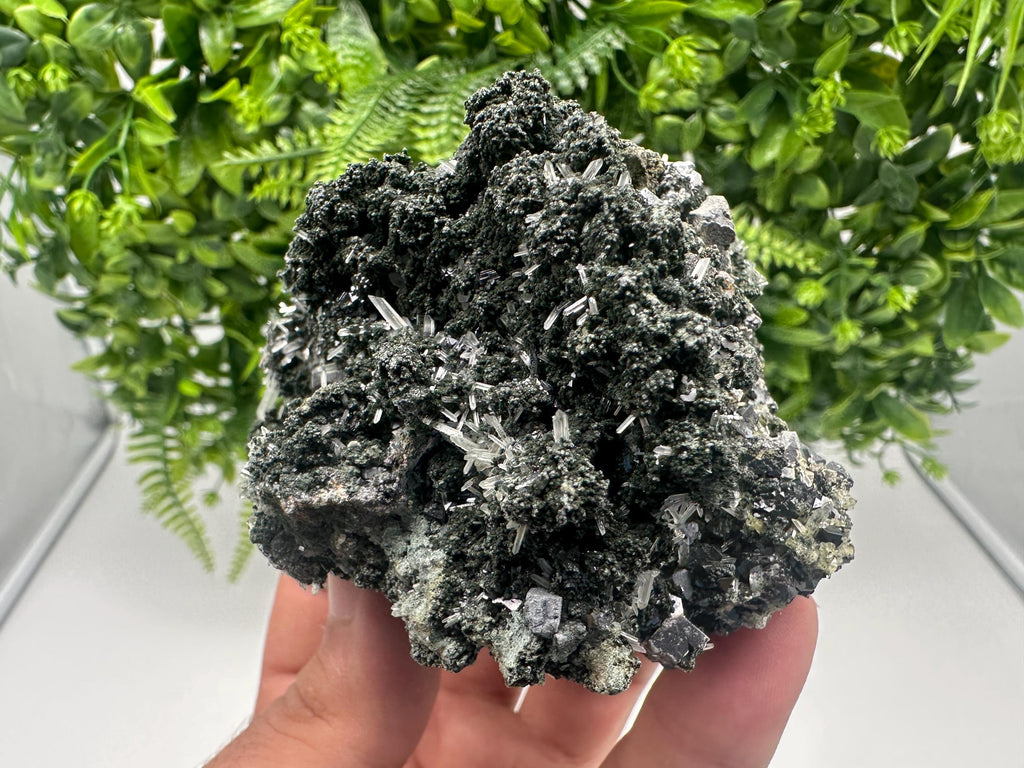 Wonderful Quartz white Chlorite and Calcite from Borieva mine,Bulgaria,natural,collection mineral specimen,home decor stone,collectible's
