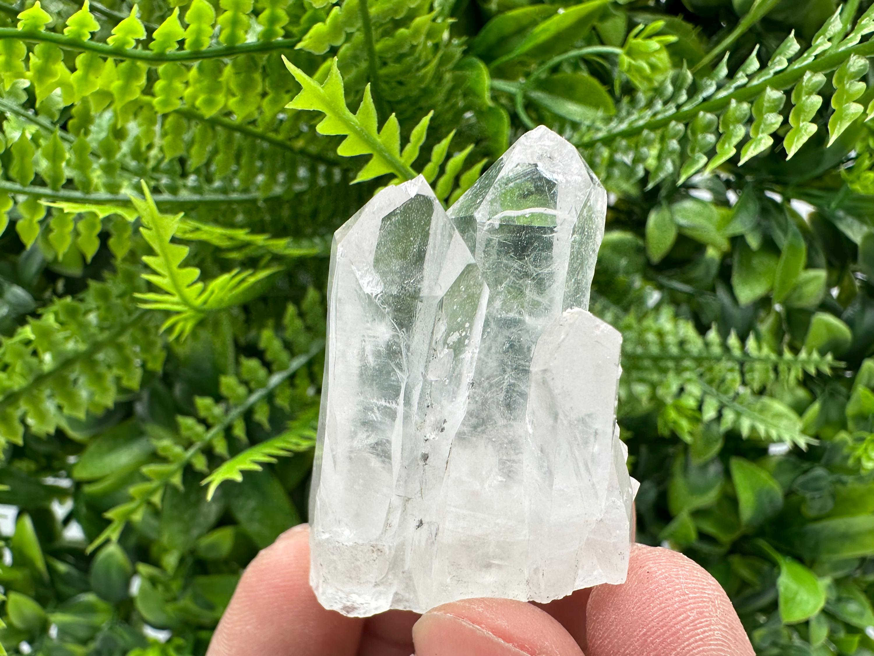 Transparent Quartz Crystal Cluster, Djurcovo Mine, Bulgaria, Rare Mineral Specimen