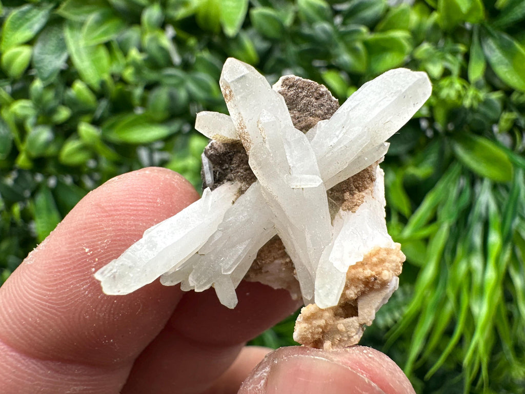 Quartz on Rhodochrosite Matrix, Madan Bulgaria Mineral Specimen