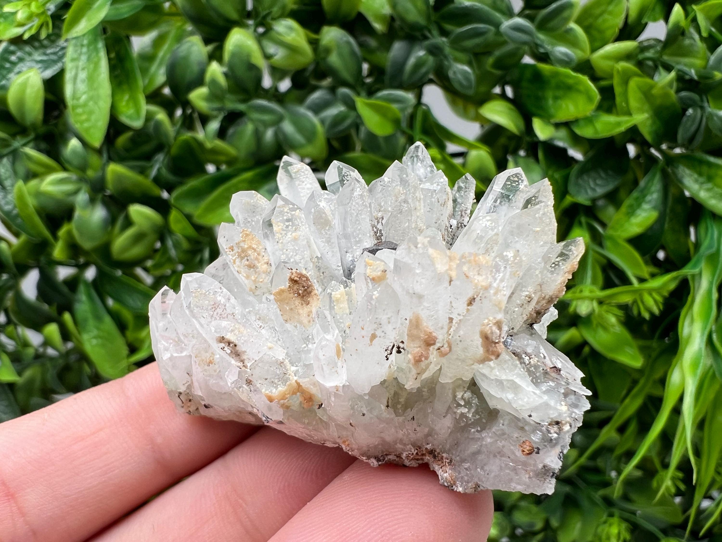 Transparent Quartz,Chlorite,Chalcopyrite Matrix,From Borieva mine,Madan,Bulgaria,Quartz,Quartz crystal,mineral specimen,collection quartz