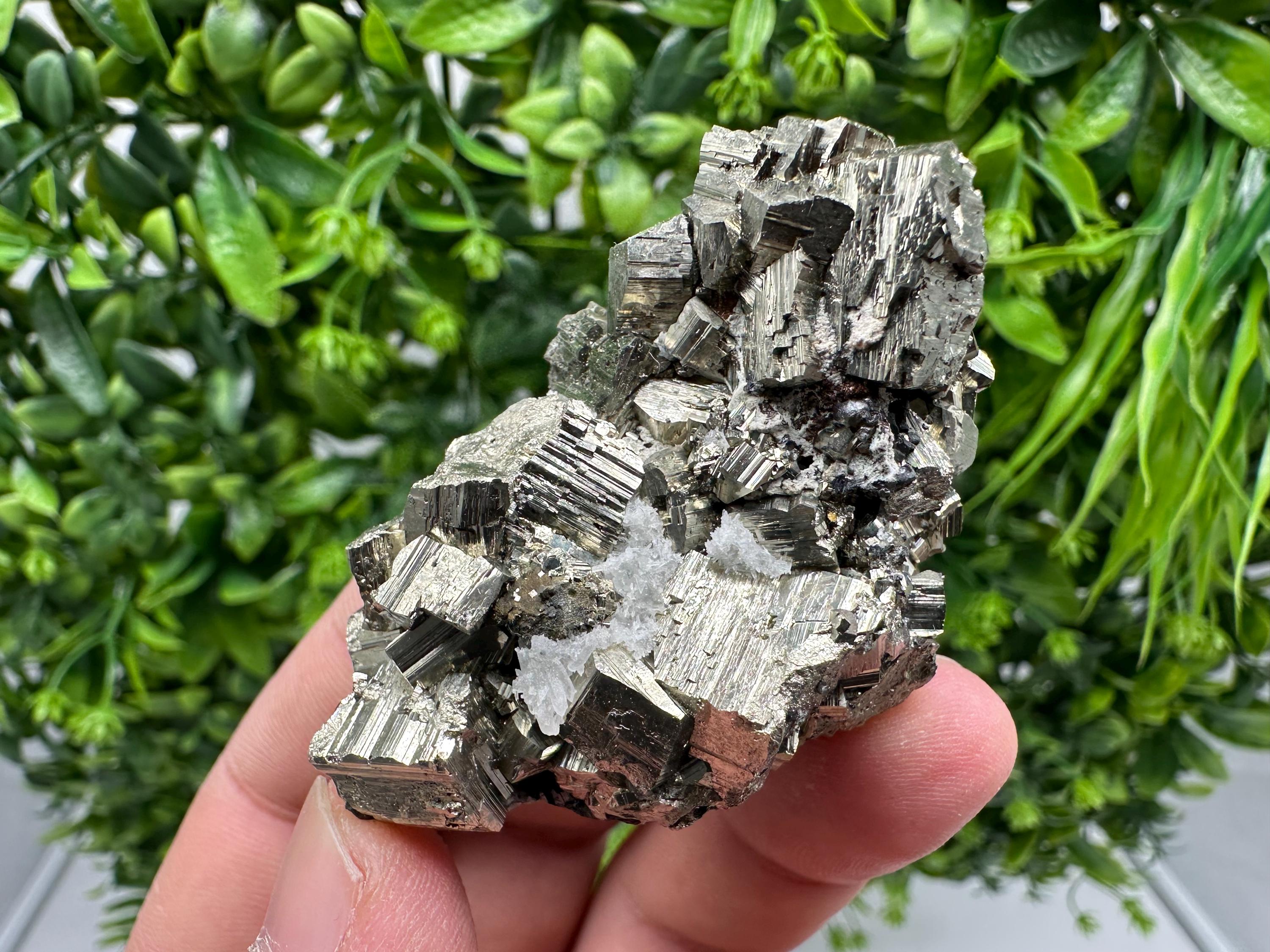 Golden Pyrite,Sphalerite from 9th September mine,Madan,Bulgaria,natural,collectible mineral specimen,home decor crystal,Pyrite cluster,