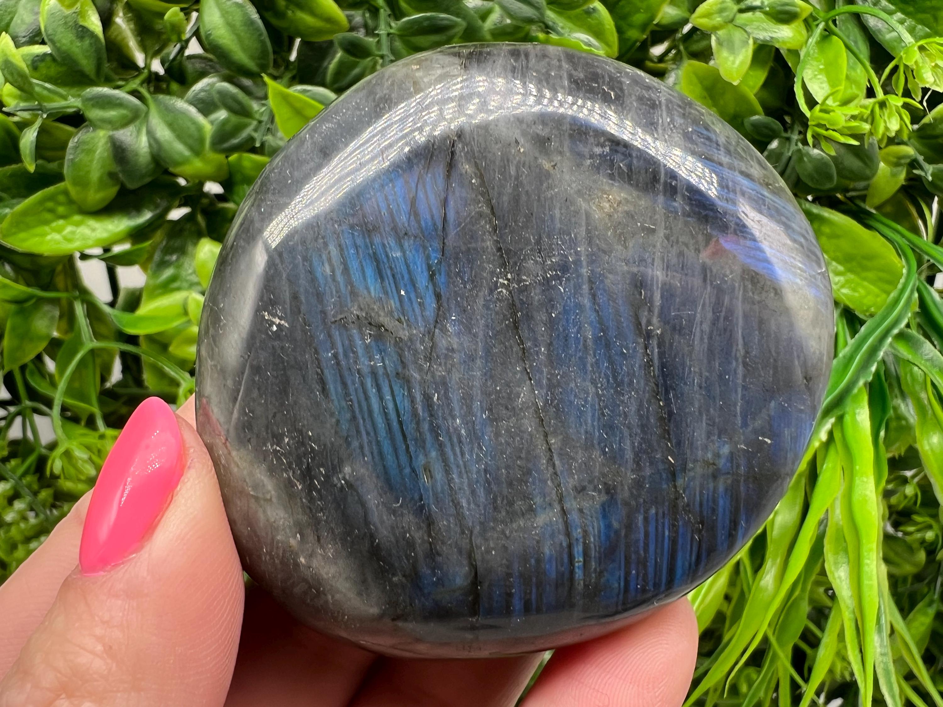 Polished Labradorite Crystal Decor Slab: Rainbow Multifire Stone