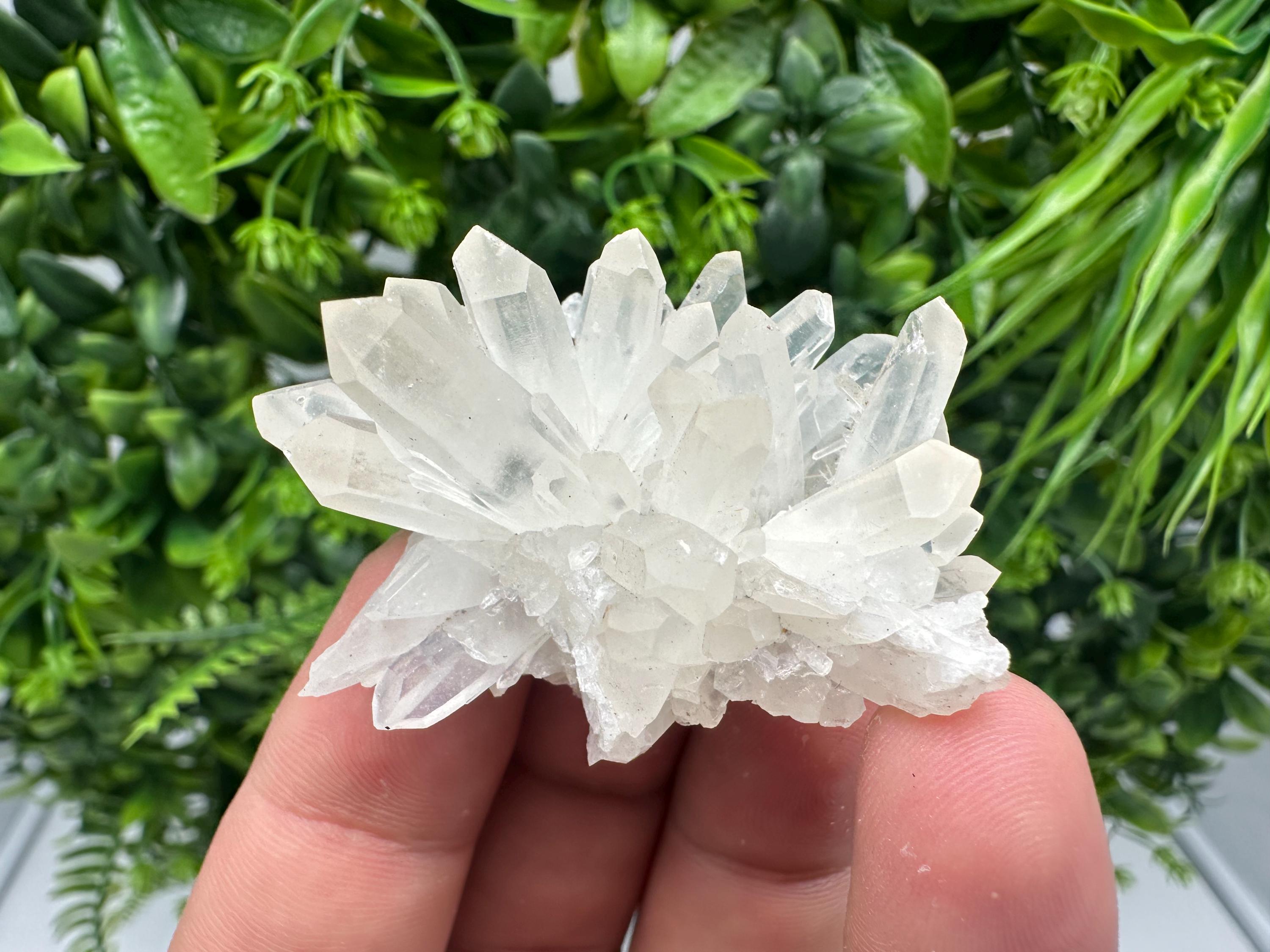 Transparent Quartz Cluster: Borieva Mine Mineral Specimen, Home Decor Crystal