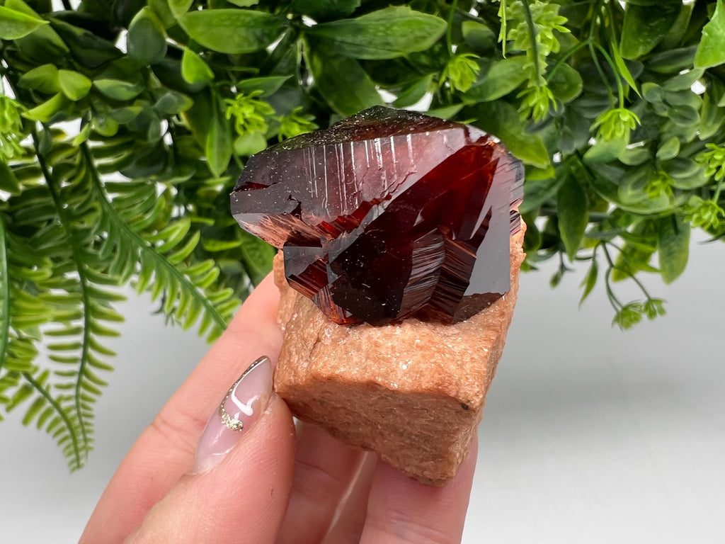 Orange-Brown Arcanite Mineral Specimen, Santa Ana Tin Mine