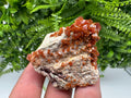 Red Vanadinite on Barite, Moroccan Crystal Specimen