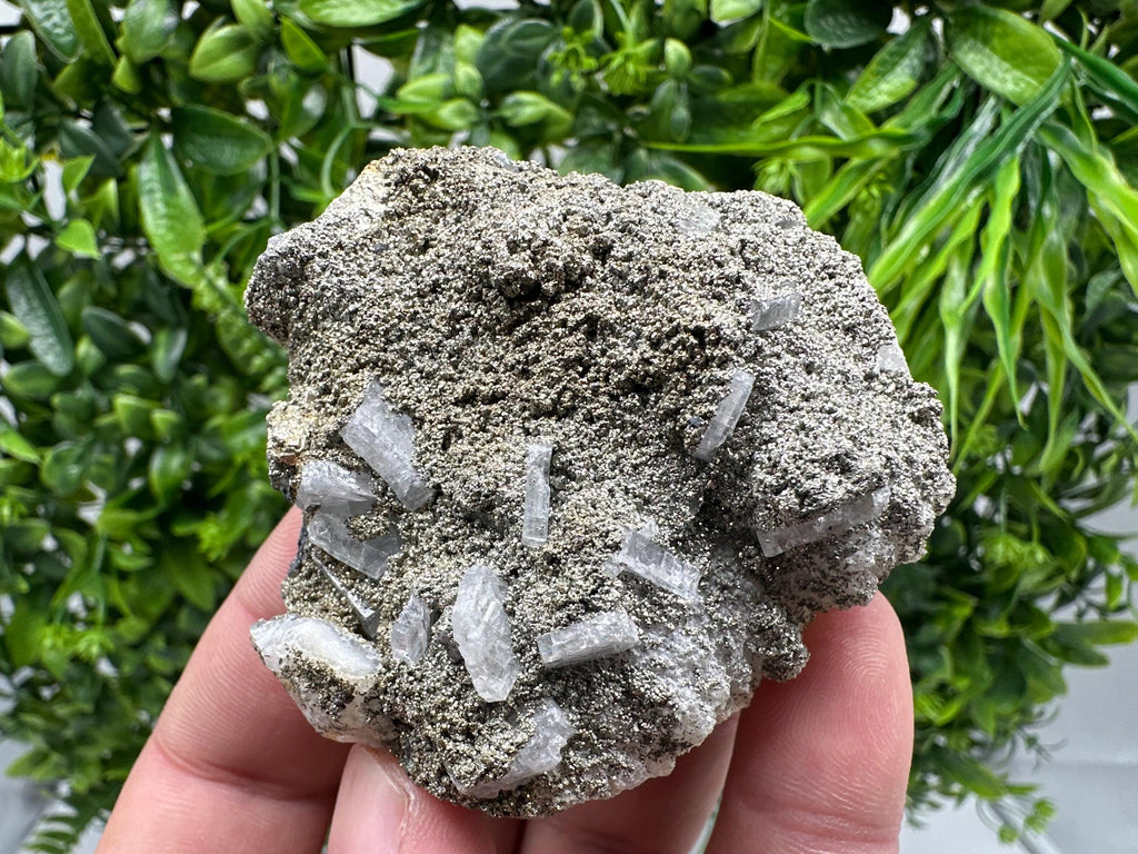 Barite Marcasite Cluster on Chalcedony, Bulgaria Mineral Specimen