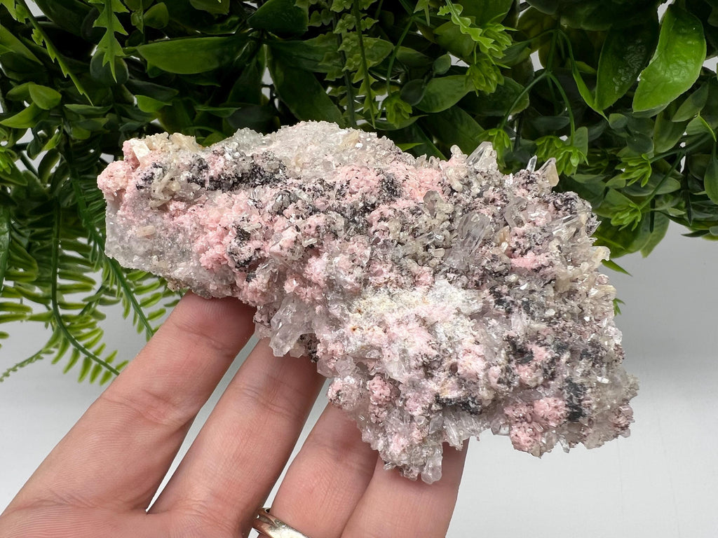 Pink Rhodochrosite Crystal: Starnica Mine, Bulgaria - Home Decor Stone