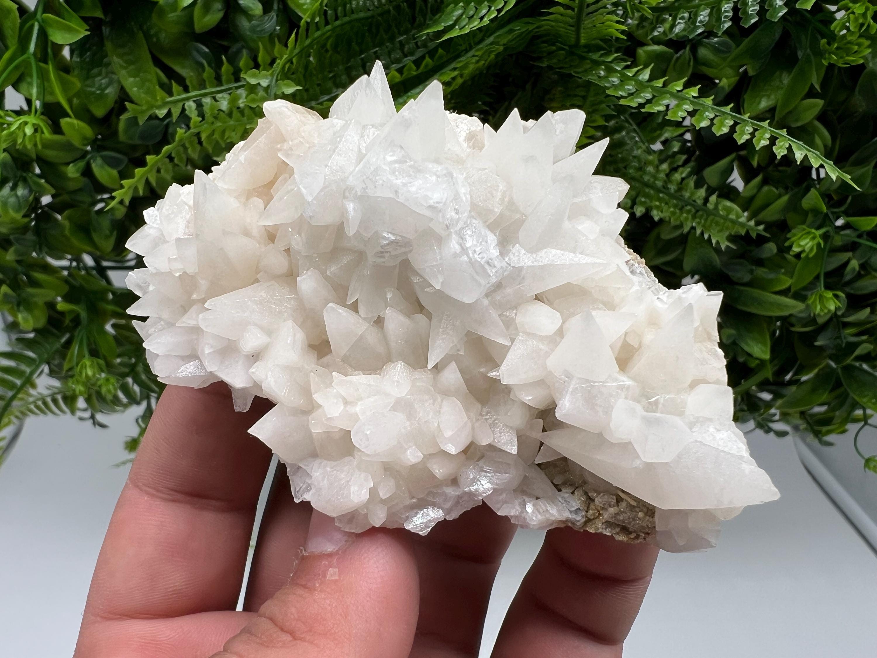 Calcite on Aragonite: Djurcovo Mine, Bulgaria Crystal