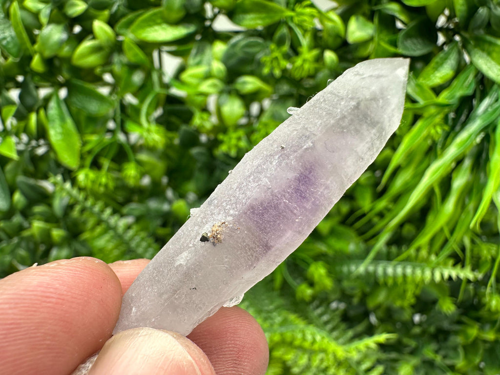 Amethyst Phantom Quartz Crystal with Chalcedony and Chlorite
