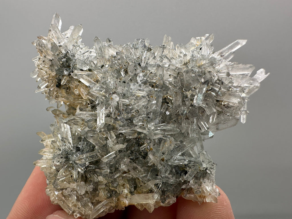 Pyrite Sphalerite on Quartz Micro Crystal Cluster - Borieva Bulgaria