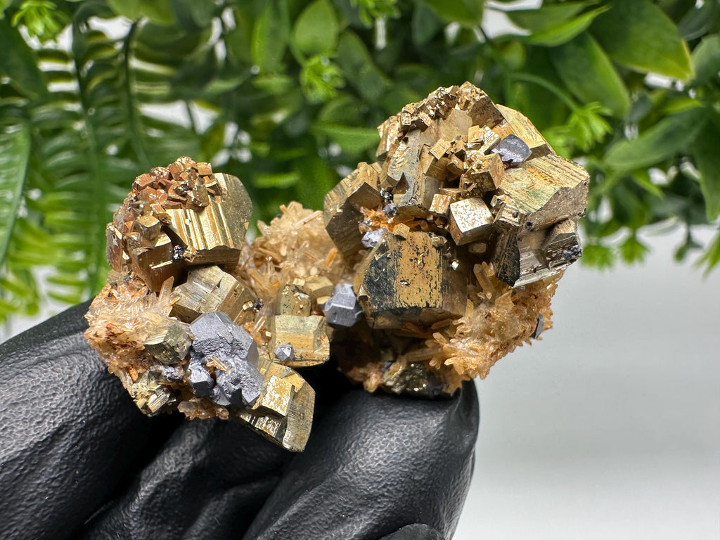Quartz with Pyrite,Galena,iron oxide Specimen: Borieva Mine Crystal Decor