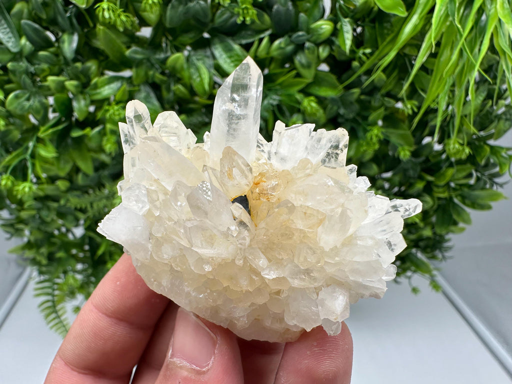 Quartz Limonite Mineral Specimen, Iron Oxide Stone Decor