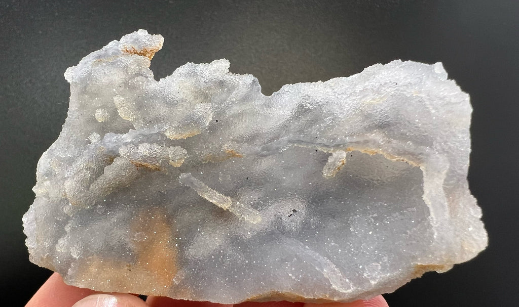 Blue Chalcedony Quartz with Chlorite Inclusions, Bulgaria Mineral Specimen