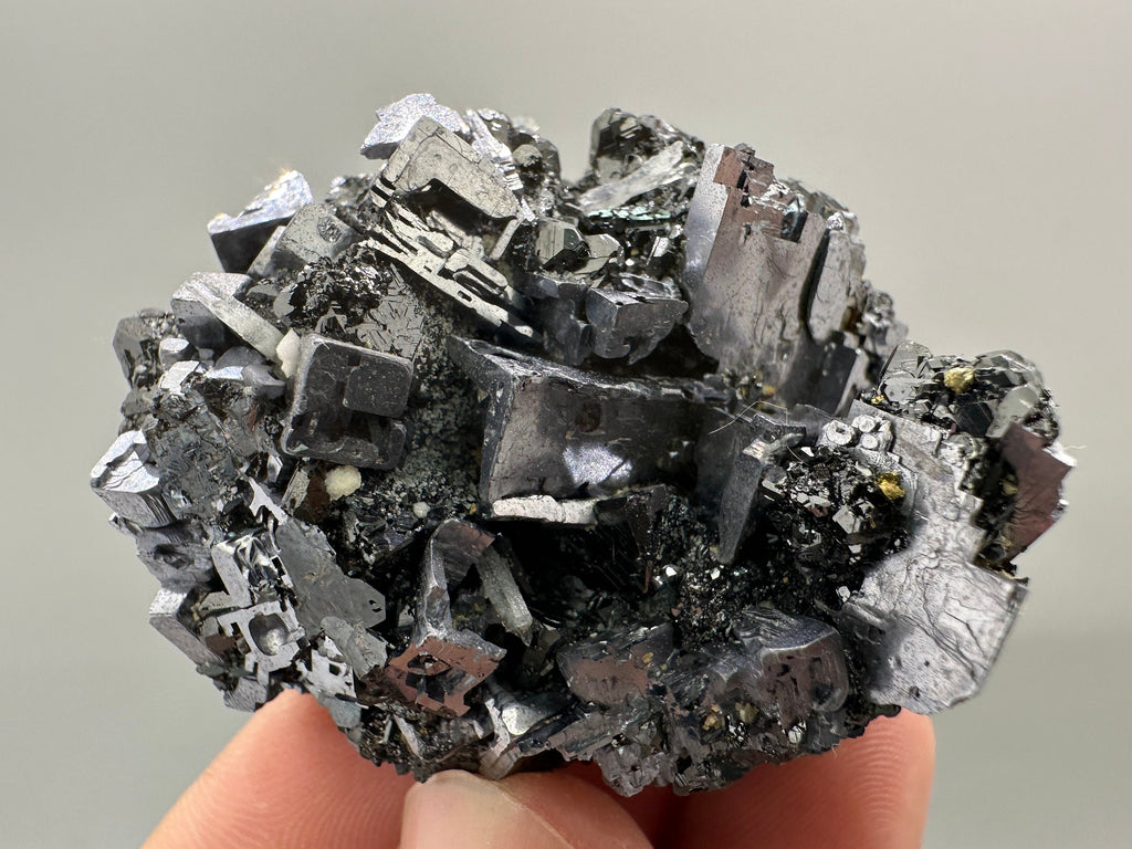 Galena on Sphalerite Mineral Specimen: Borieva Mine, Bulgaria