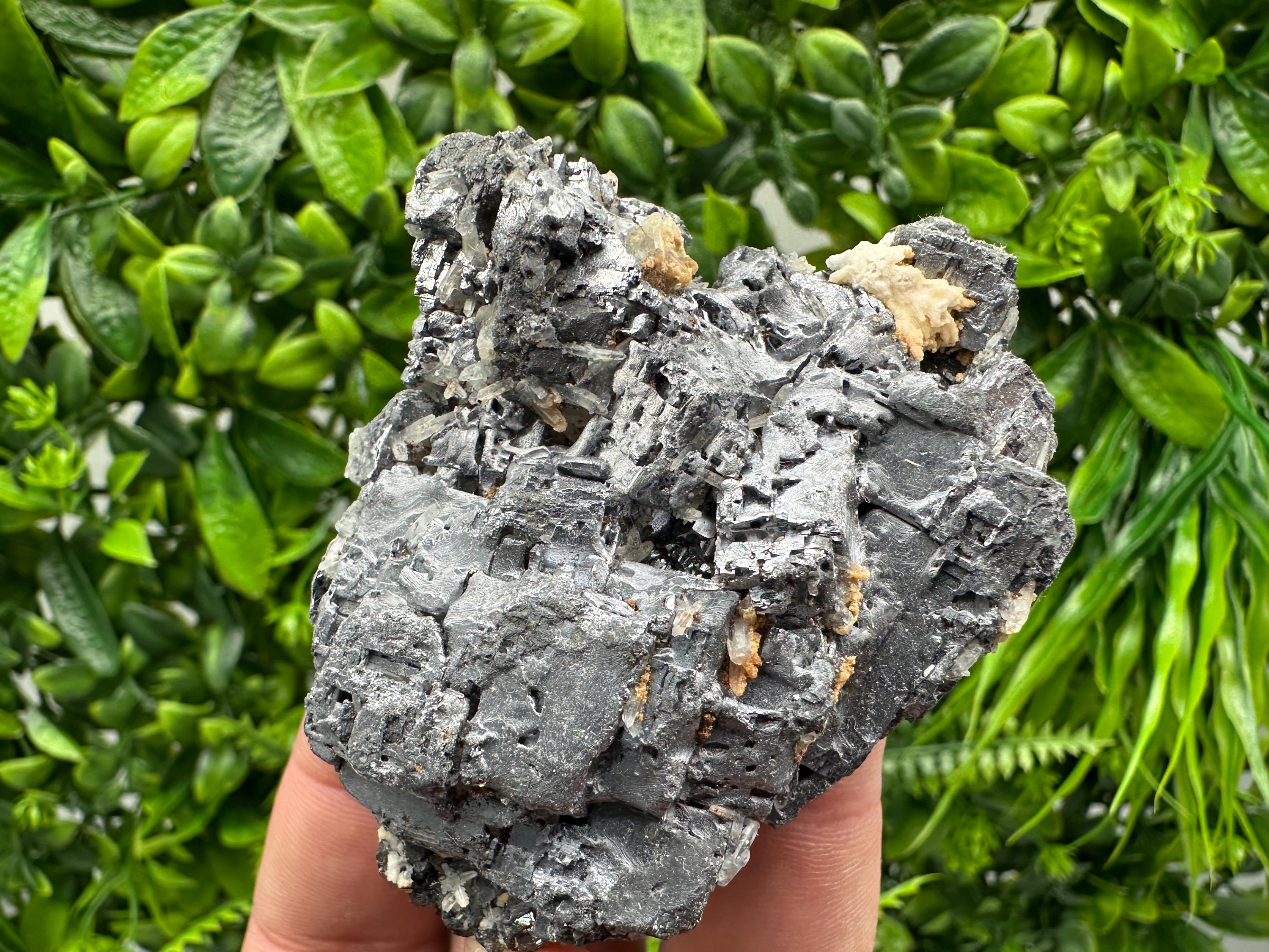 Skeletal Galena on Sphalerite, Bulgaria Crystal Mineral Specimen