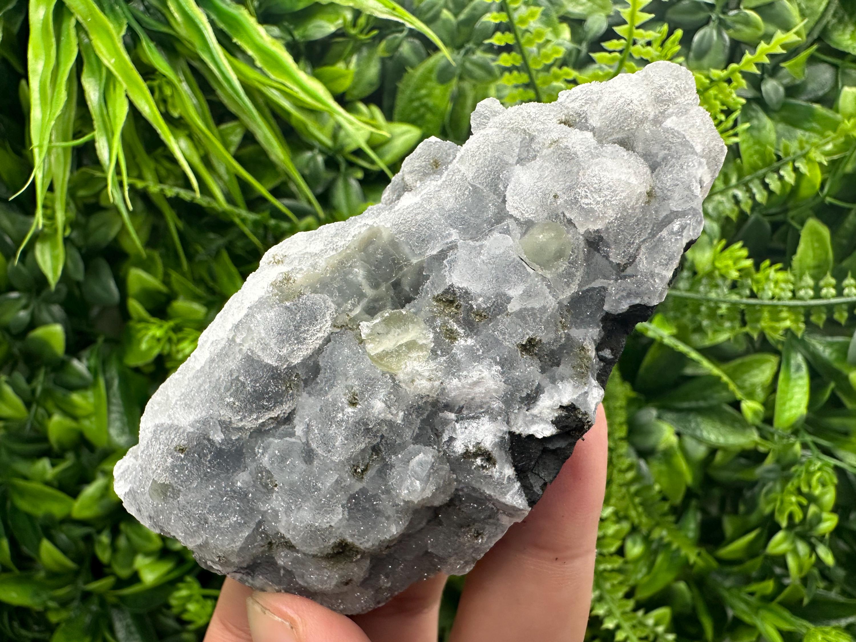 Natural Chalcedony Specimen: India Crystal Mineral, Home Decor
