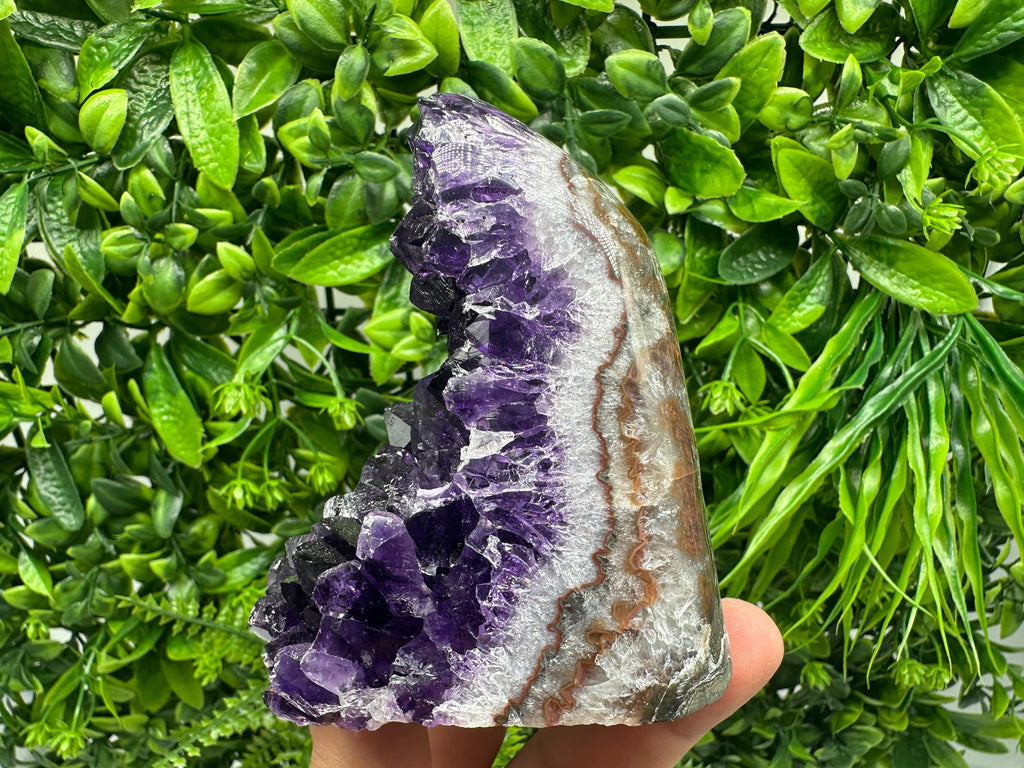Uruguay Amethyst Crystal: Purple Quartz Home Decor, Energy Stone