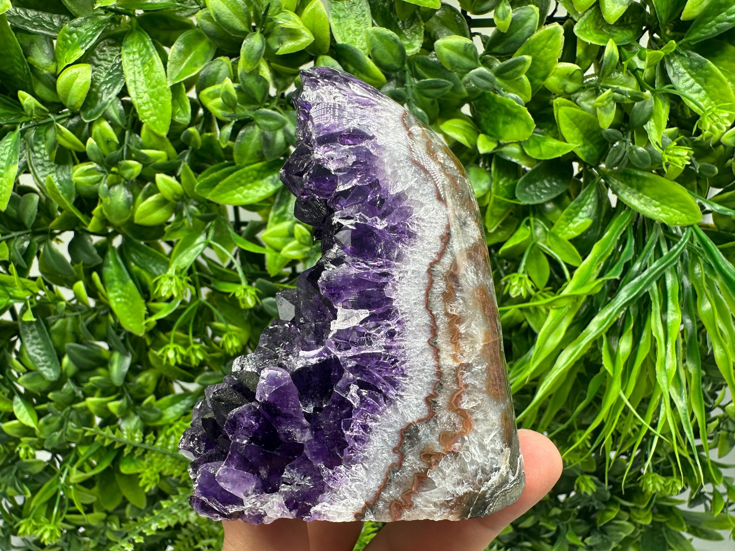 Uruguay Amethyst Crystal: Purple Quartz Home Decor, Energy Stone