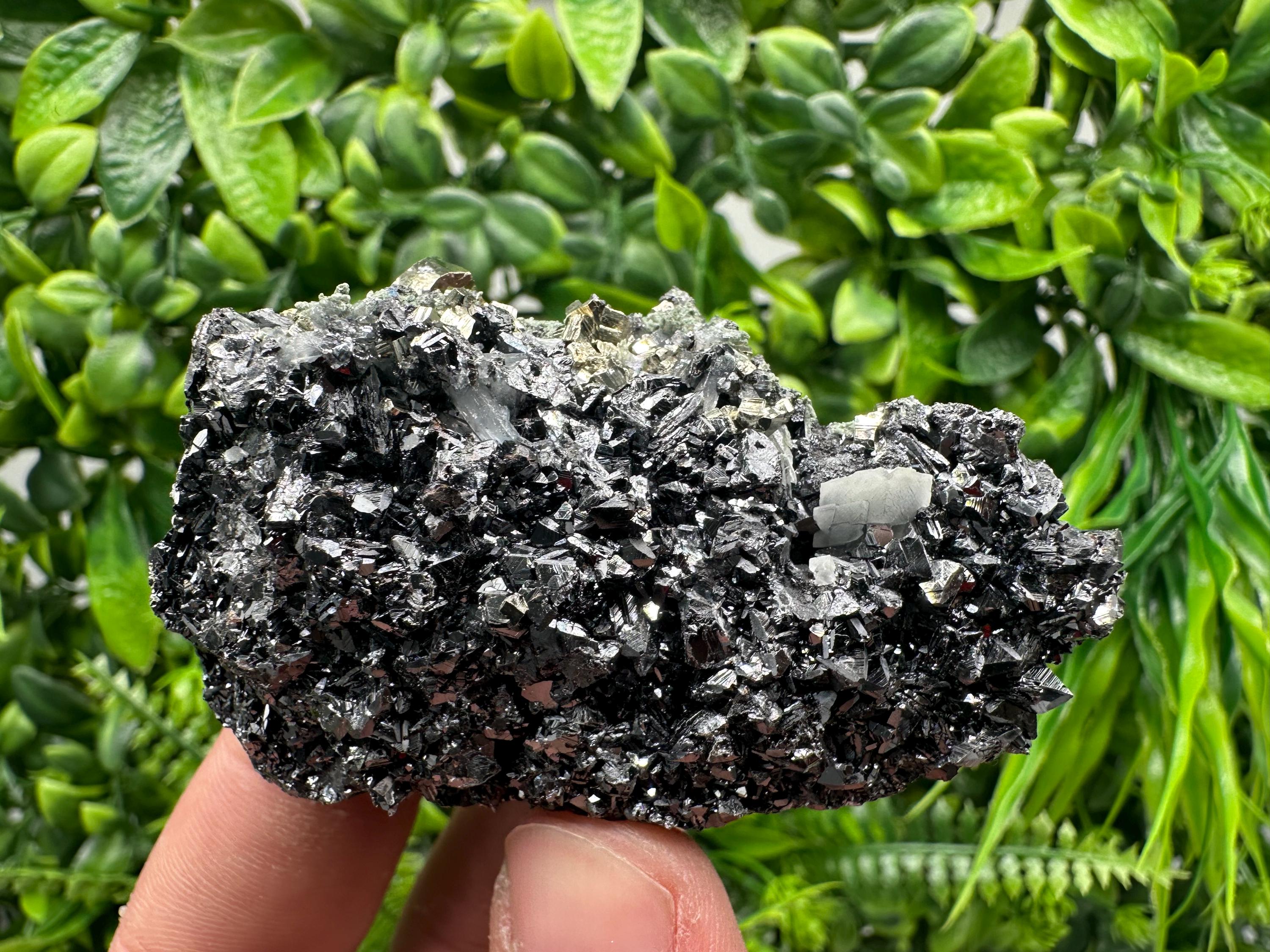 Pyrite on Sphalerite with Quartz, Borieva Mine Mineral Specimen
