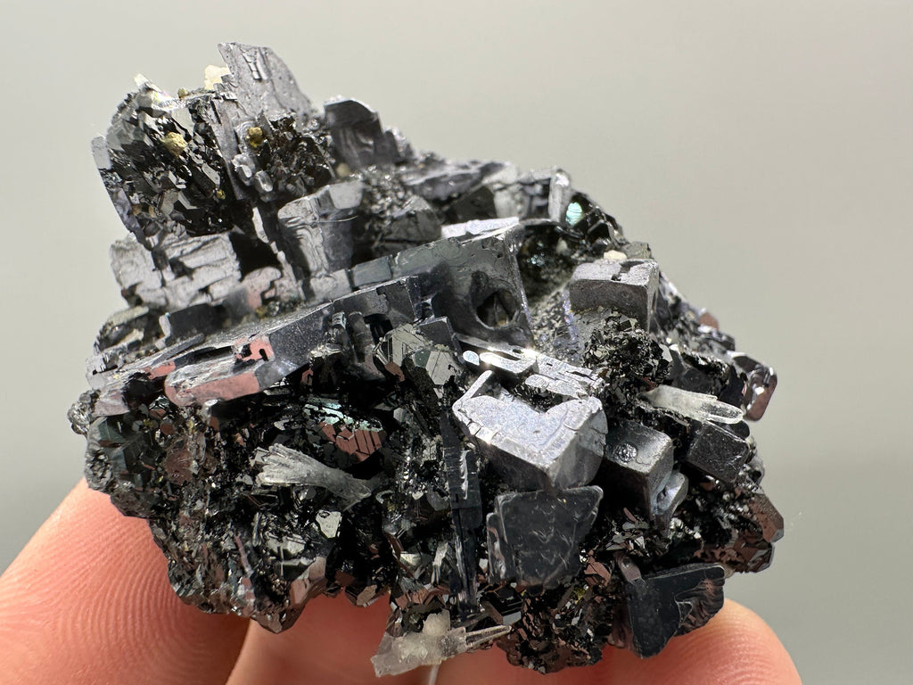 Galena on Sphalerite Mineral Specimen: Borieva Mine, Bulgaria