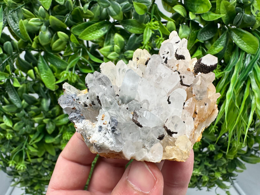 Transparent Quartz whit Siderite 9th September mine Bulgaria natural minerals souvenir crystal stone gift minerals collection rock