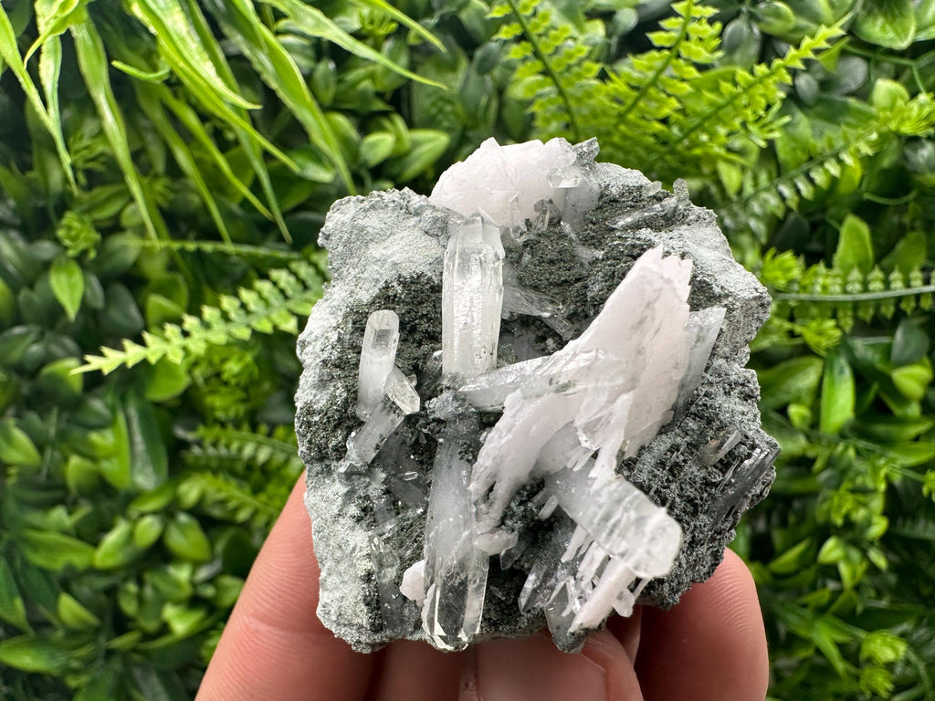 Quartz Chlorite Calcite Mineral Specimen, Borieva Mine Bulgaria
