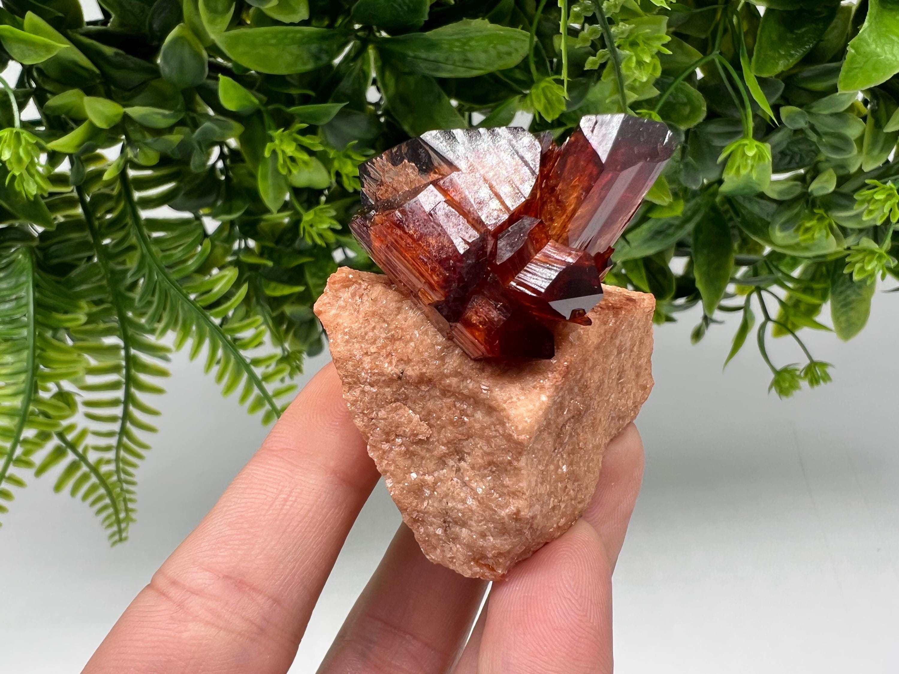 Orange-Brown Arcanite Mineral Specimen, Santa Ana Tin Mine