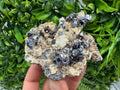 Sphalerite Cleiopfane on Quartz Mineral Specimen, Krushev Dol Mine, Bulgaria Home Decor Stone