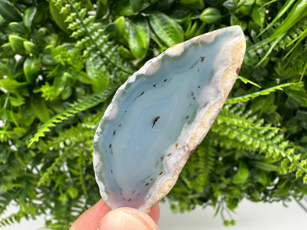 Agate Slice: Polished Quartz Crystal, Spiritual Healing Stone