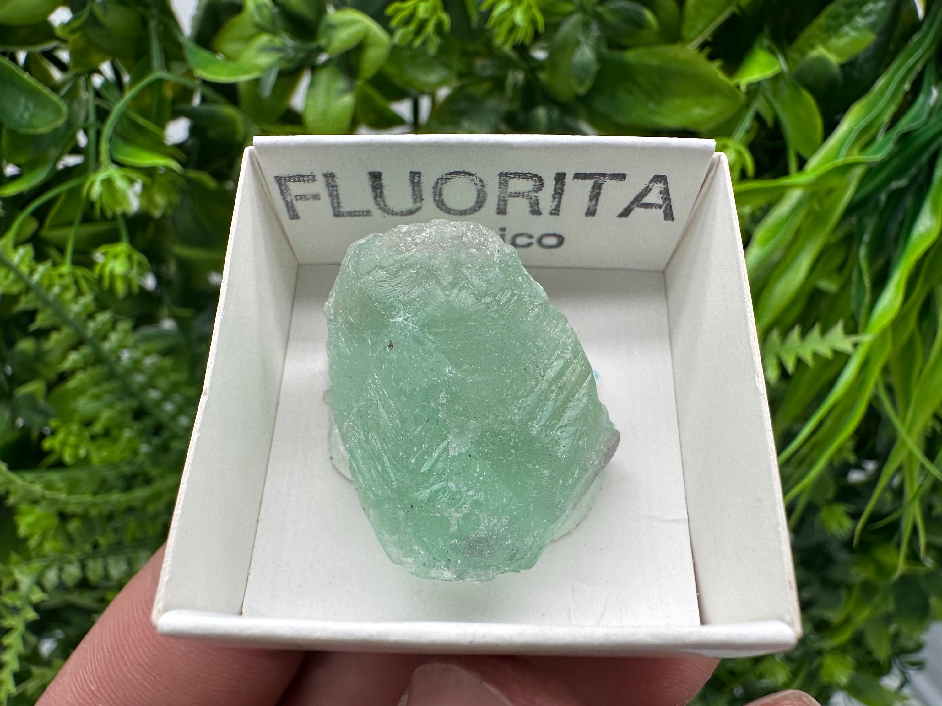 Rare Rainbow Fluorite from Mexico: Raw Meditation Stone