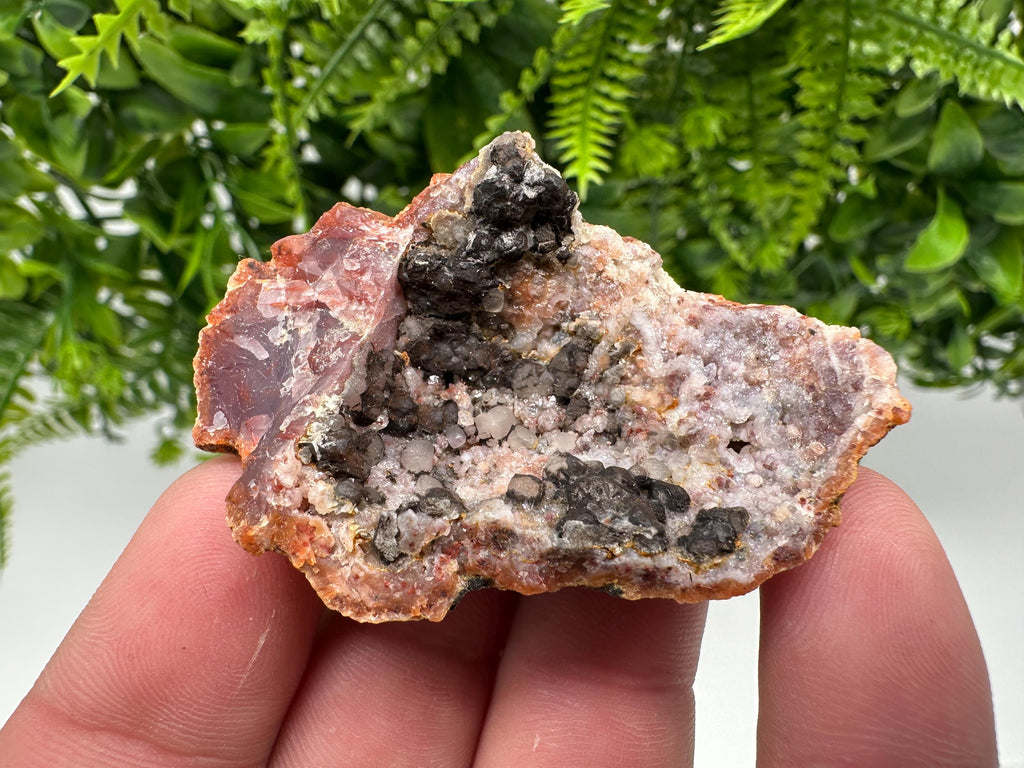 Moroccan Red Chalcedony Crystal Specimen: Rare Mineral Gift