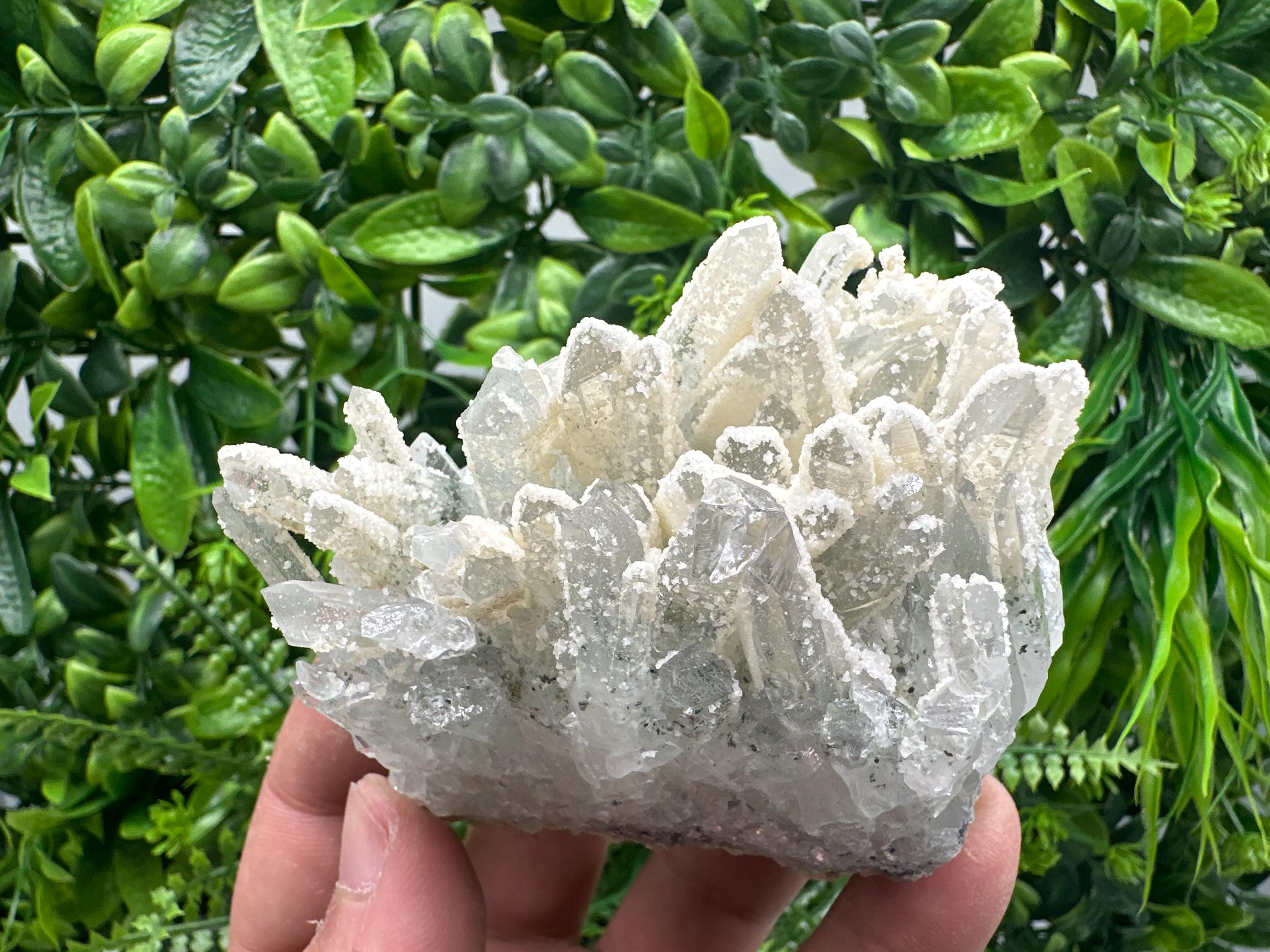 Quartz Calcite Cluster, Krushev Dol Mine Mineral Specimen