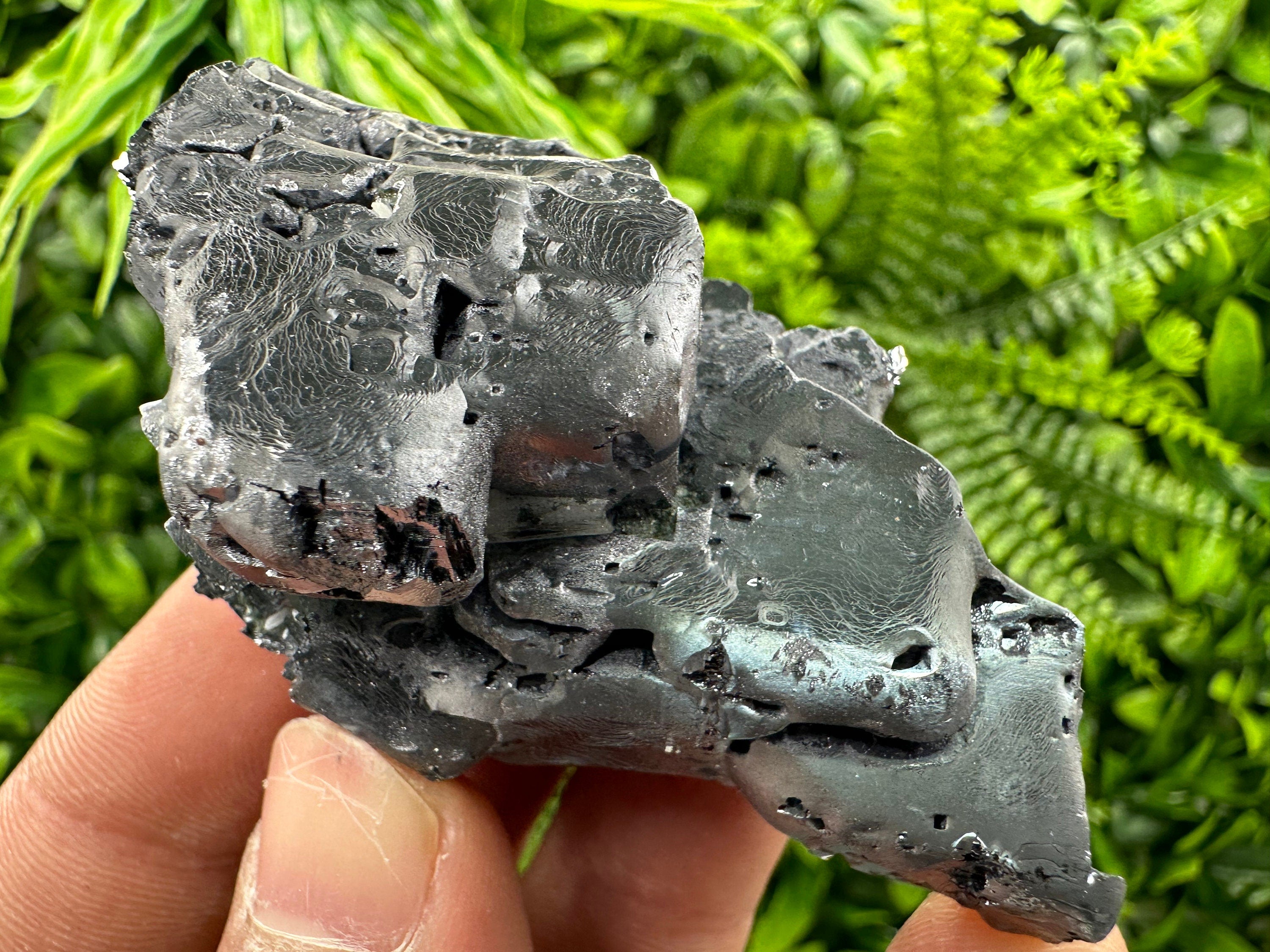 Shiny Galena Cluster: Rare Borieva Mine Crystal, Bulgaria